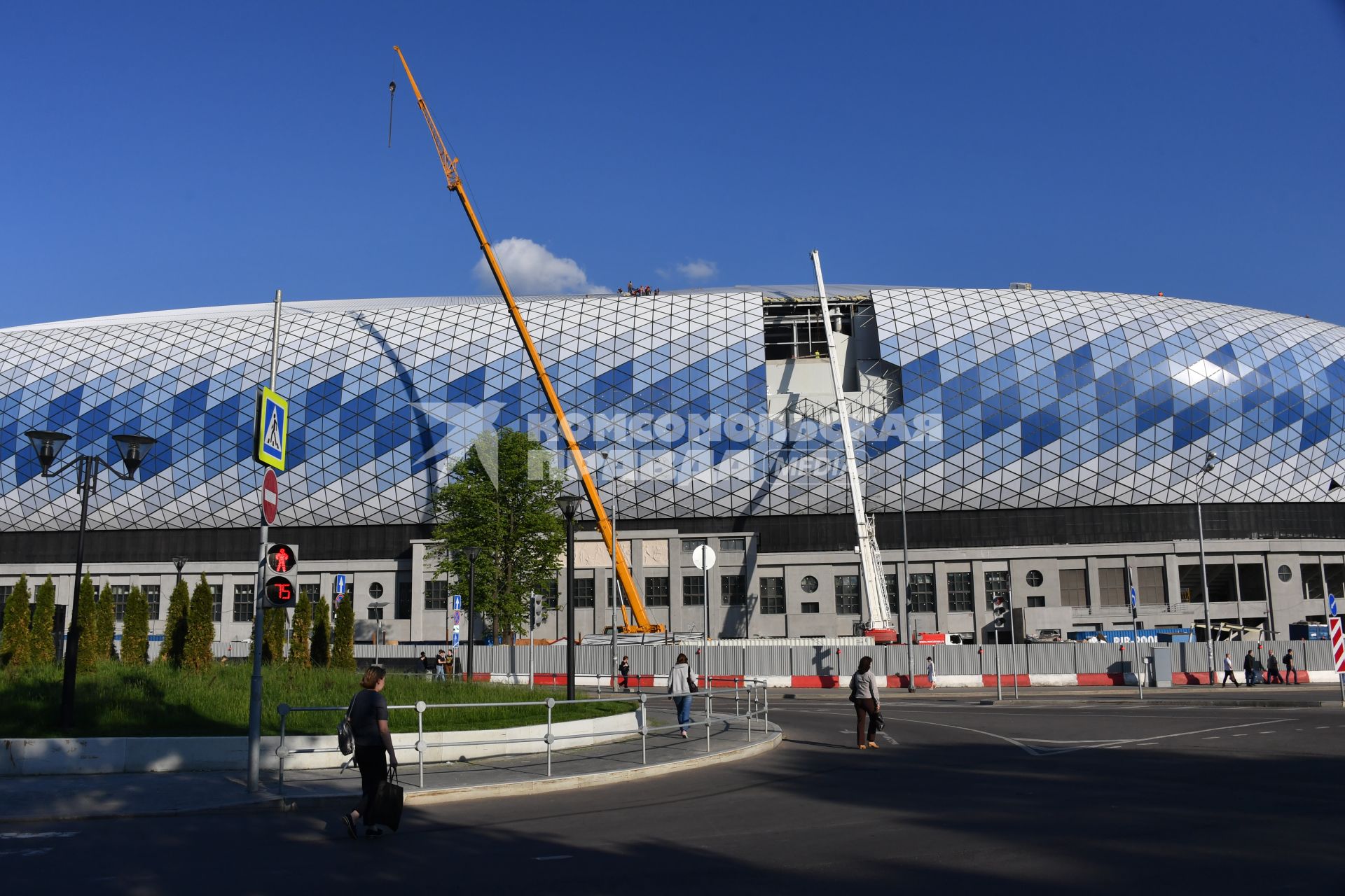 Москва.   Реконструкция стадиона `Динамо`.