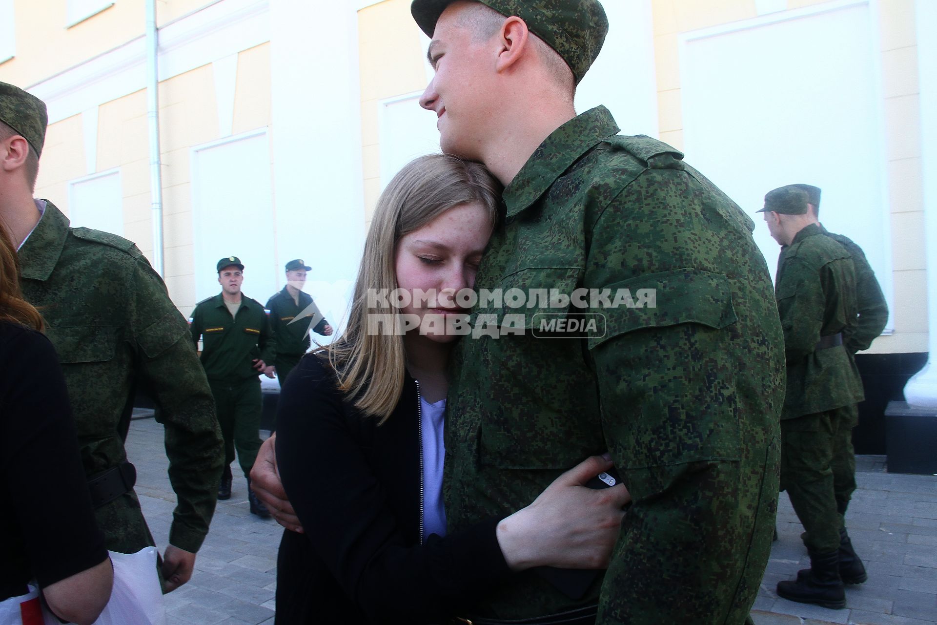 Нижний Новгород. Призывники  перед отправкой на службу в Президентский полк.