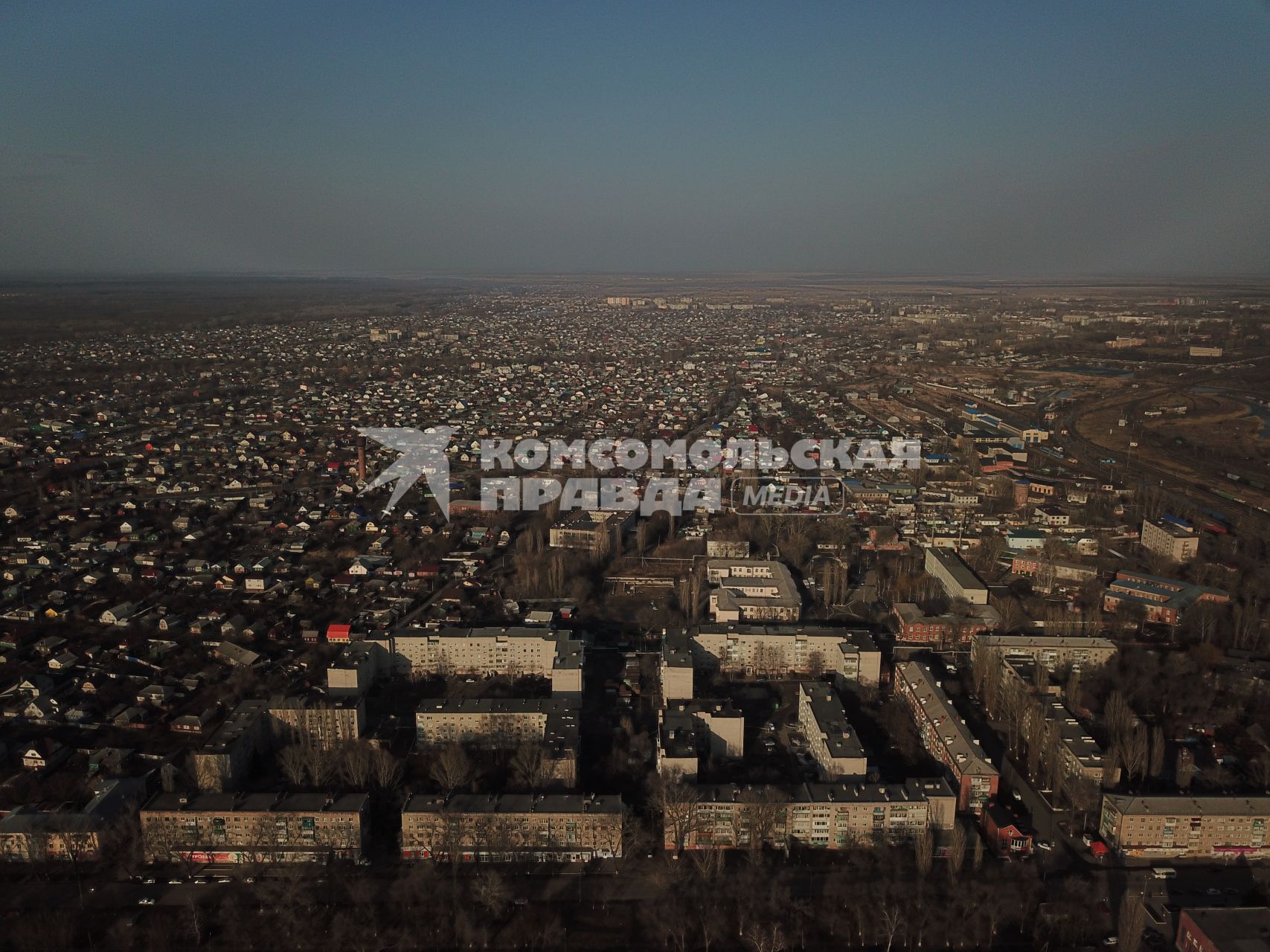 Борисоглебск. Вид города сверху.