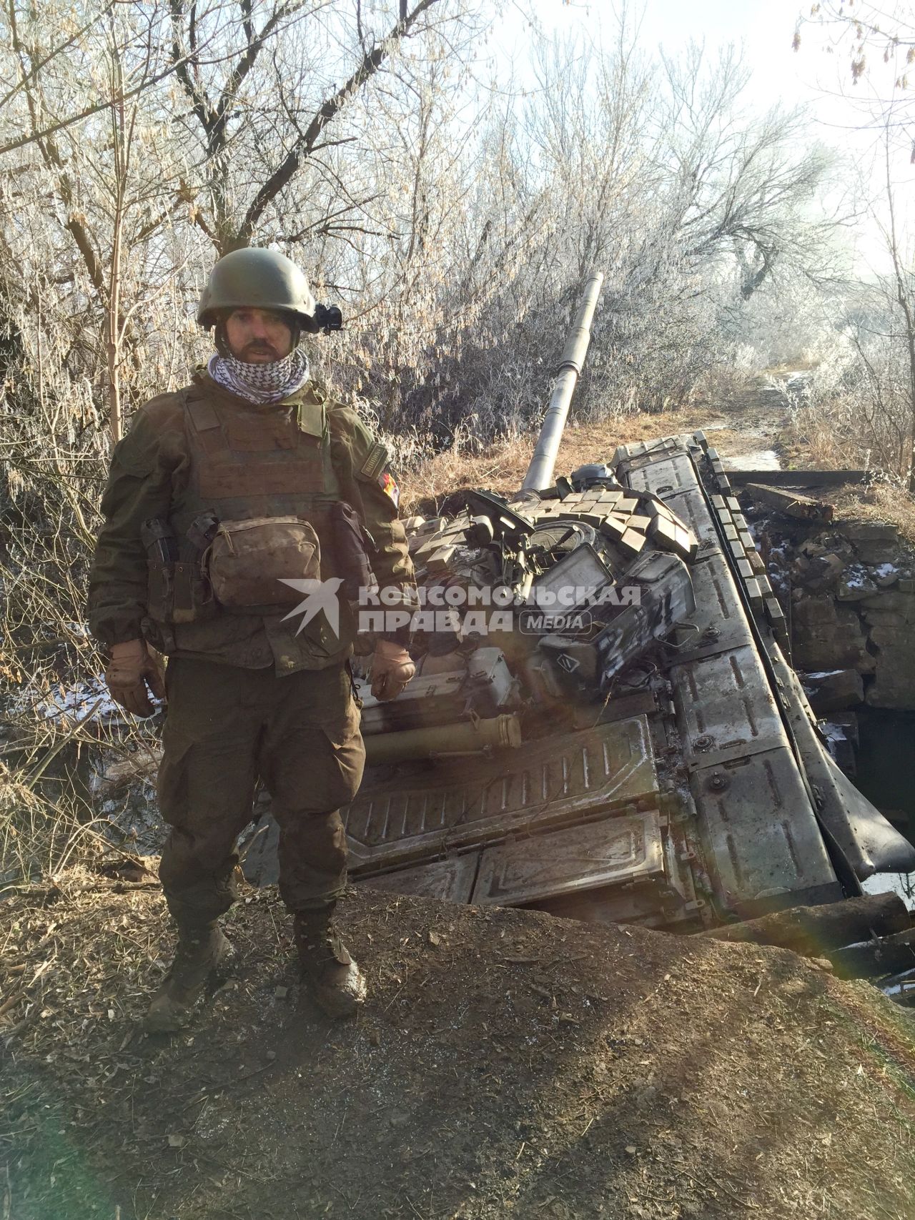 Украина, Донбасс. Боец подразделения `Спарта` Теймураз Гогиашвили (Гоги).