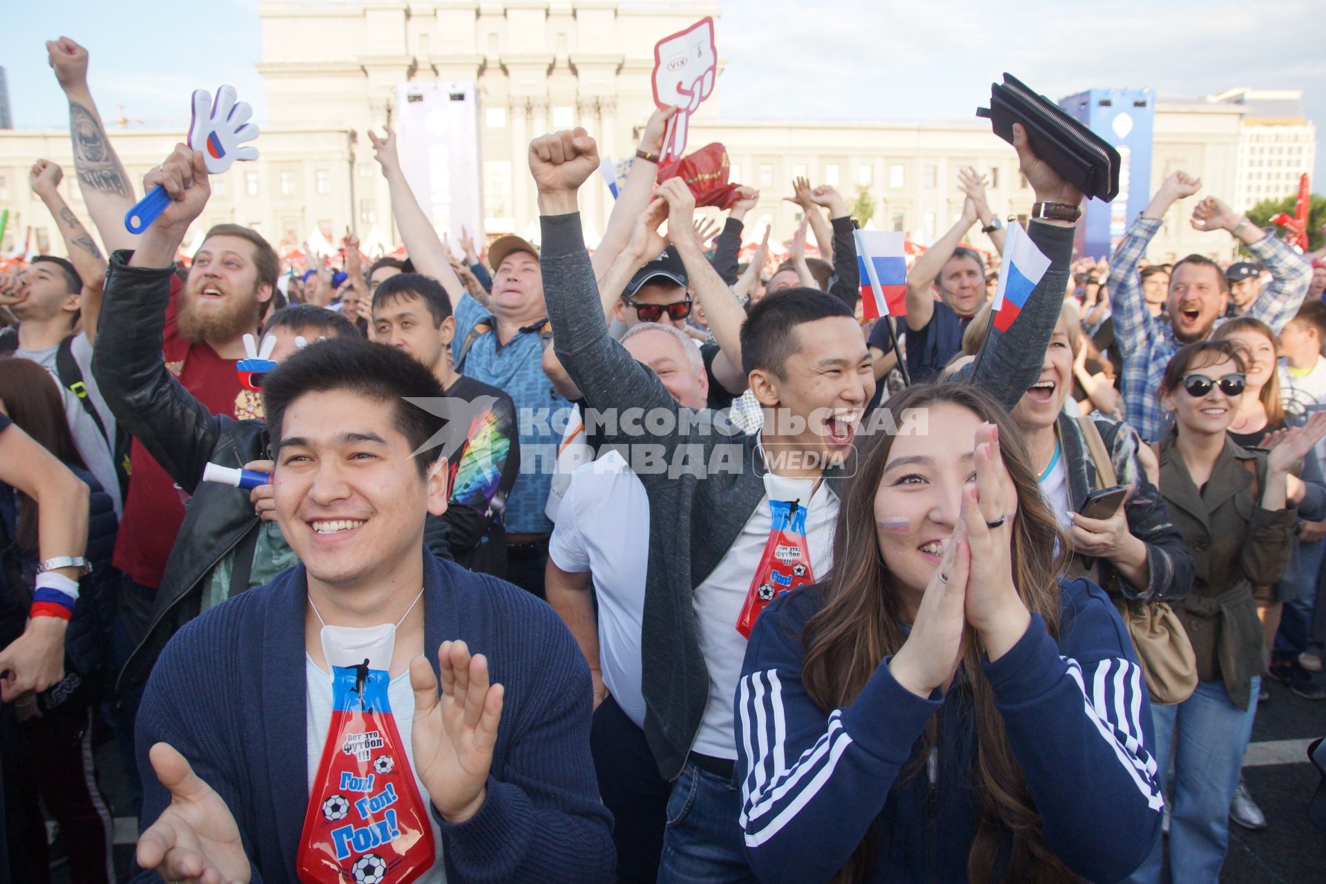 Самара.   Во время Фестиваля болельщиков FIFA  2018.