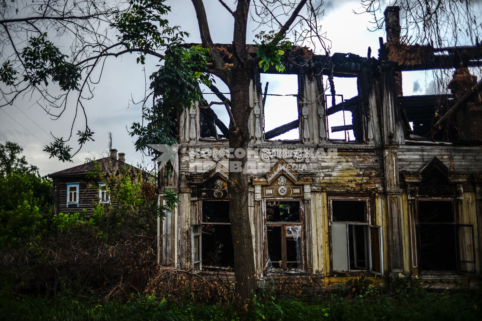Республика Марий Эл, г. Козьмодемьянск. Разрушенный дом.