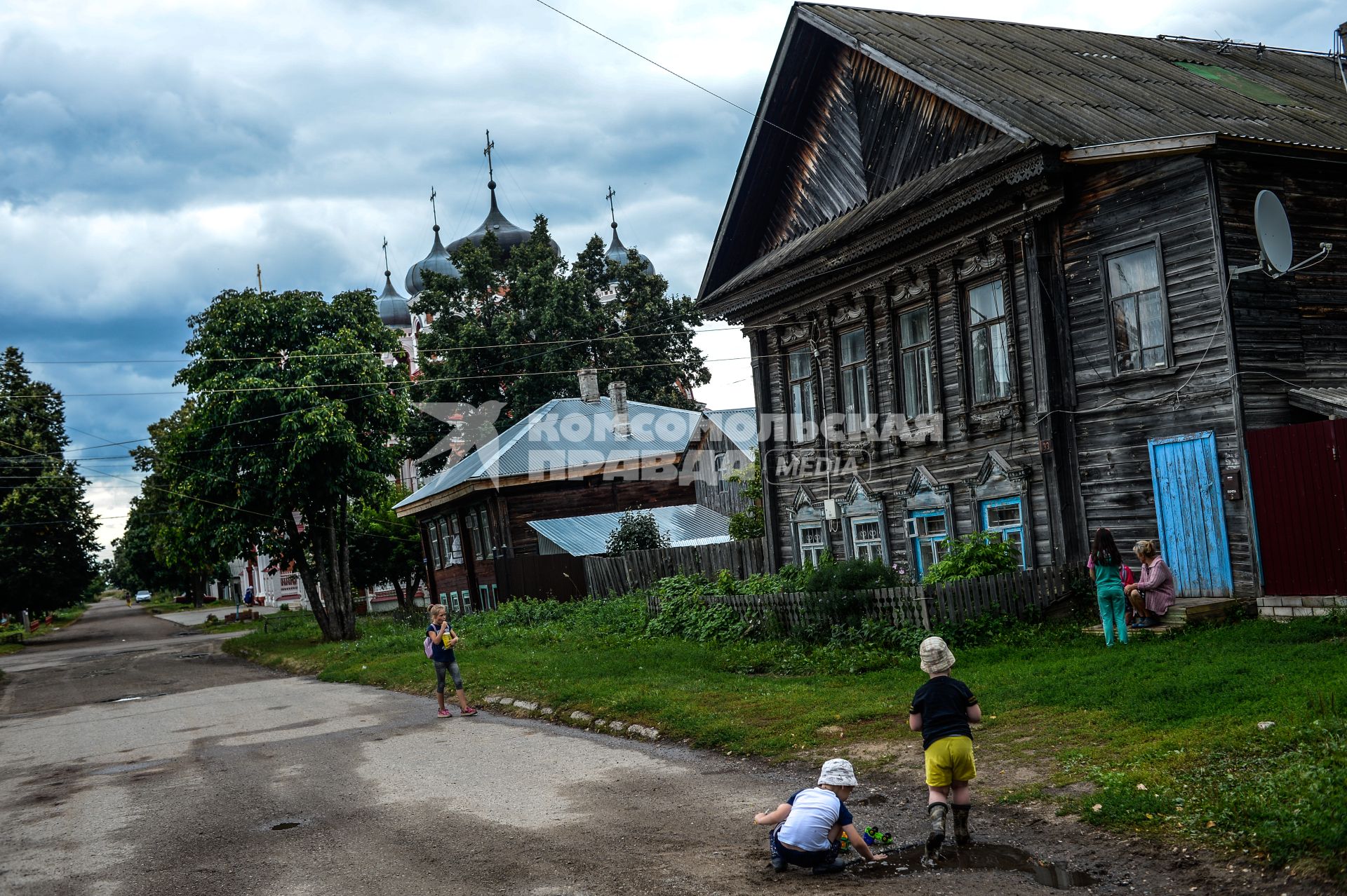 Республика Марий Эл, г. Козьмодемьянск. Повседневная жизнь города.