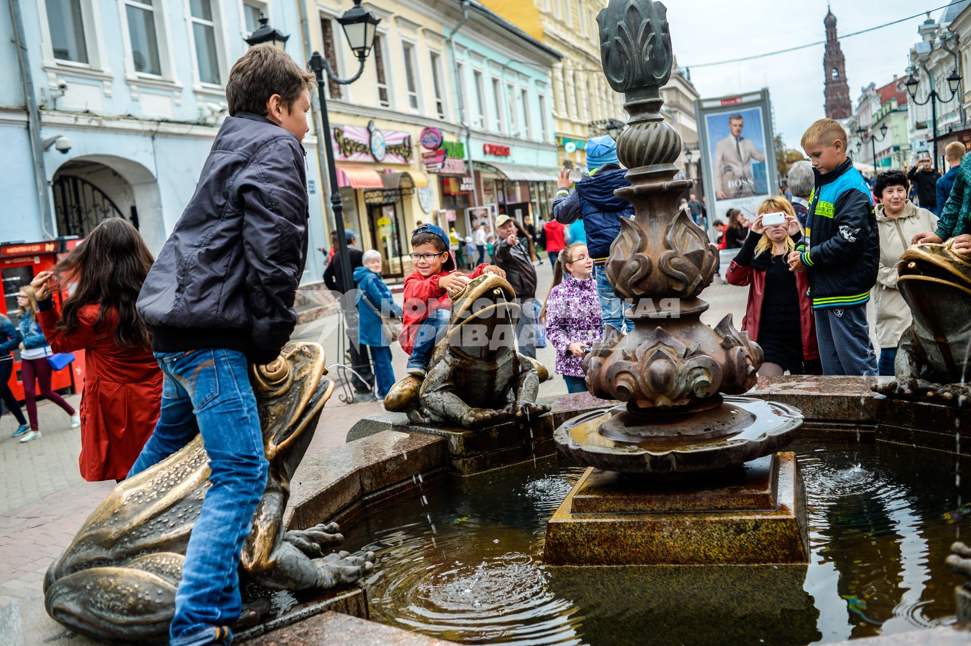 Татарстан, Казань. Фонтан на улице Баумана.