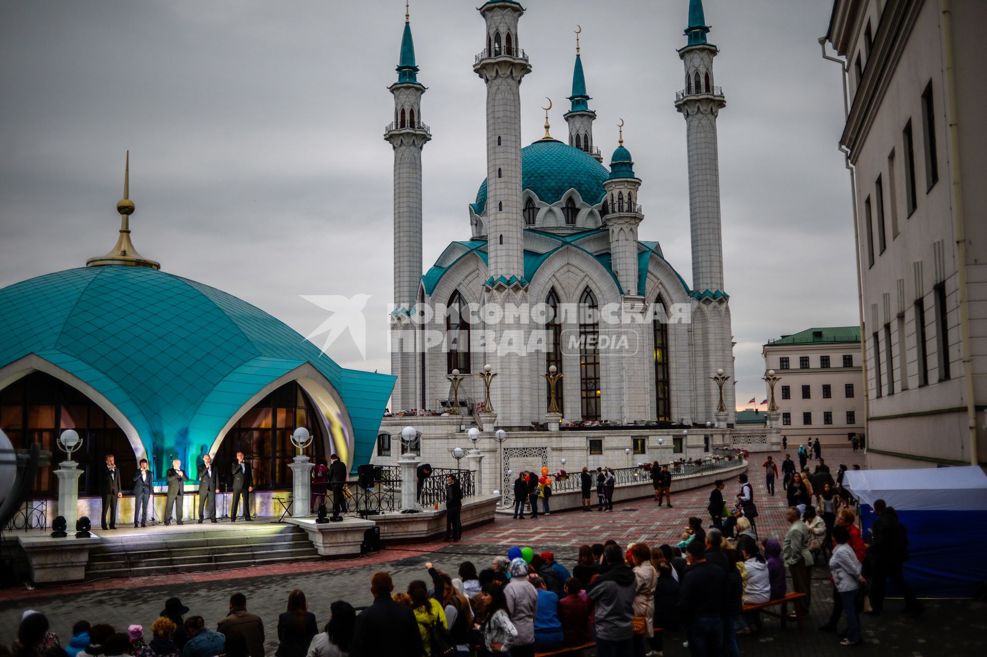 Татарстан, Казань. Мечеть Кул-Шариф  в Казанском кремле.