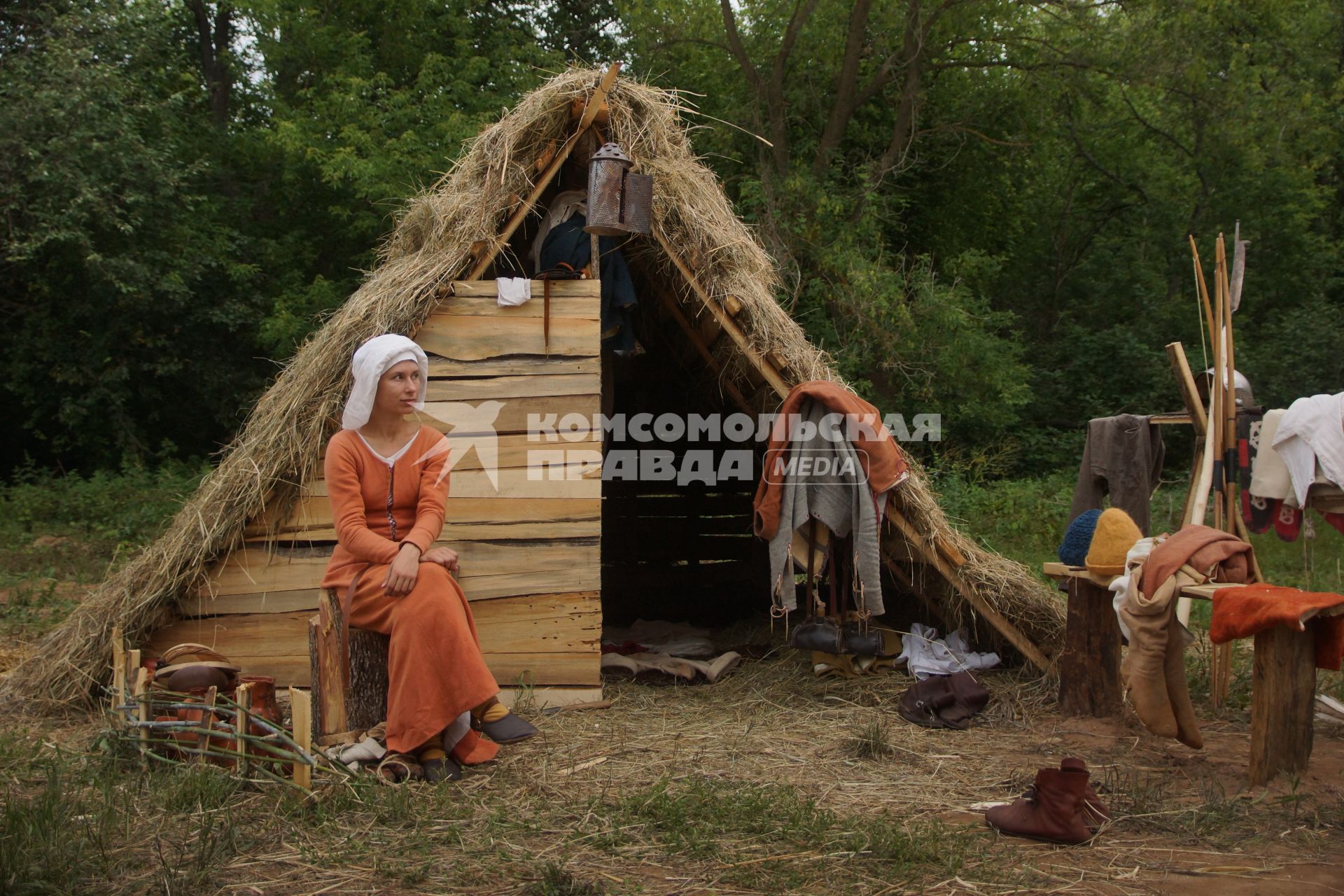 Самара. Участница фестиваля средневековой культуры.