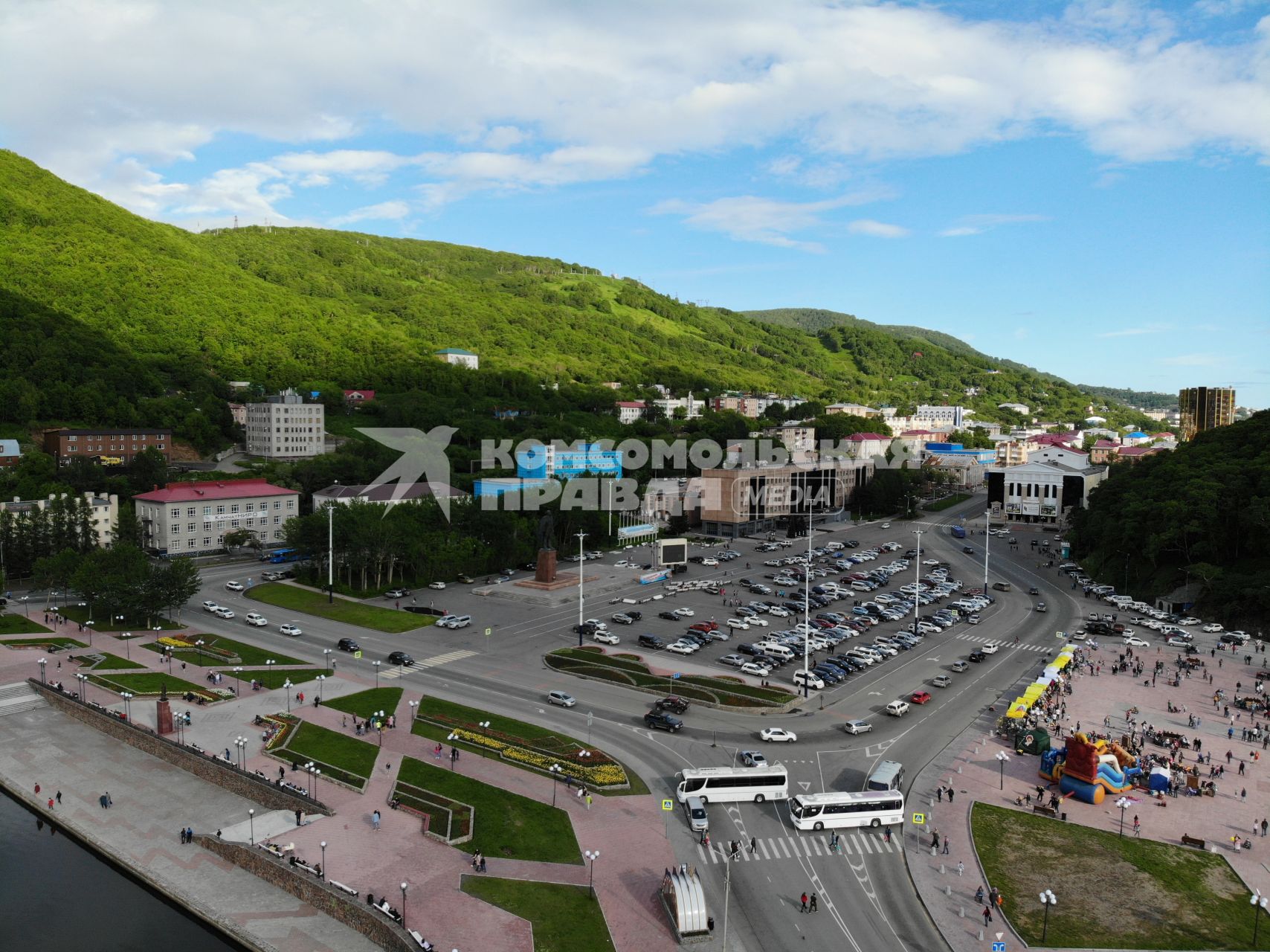 Петропавловск-Камчатский.  Вид на город.