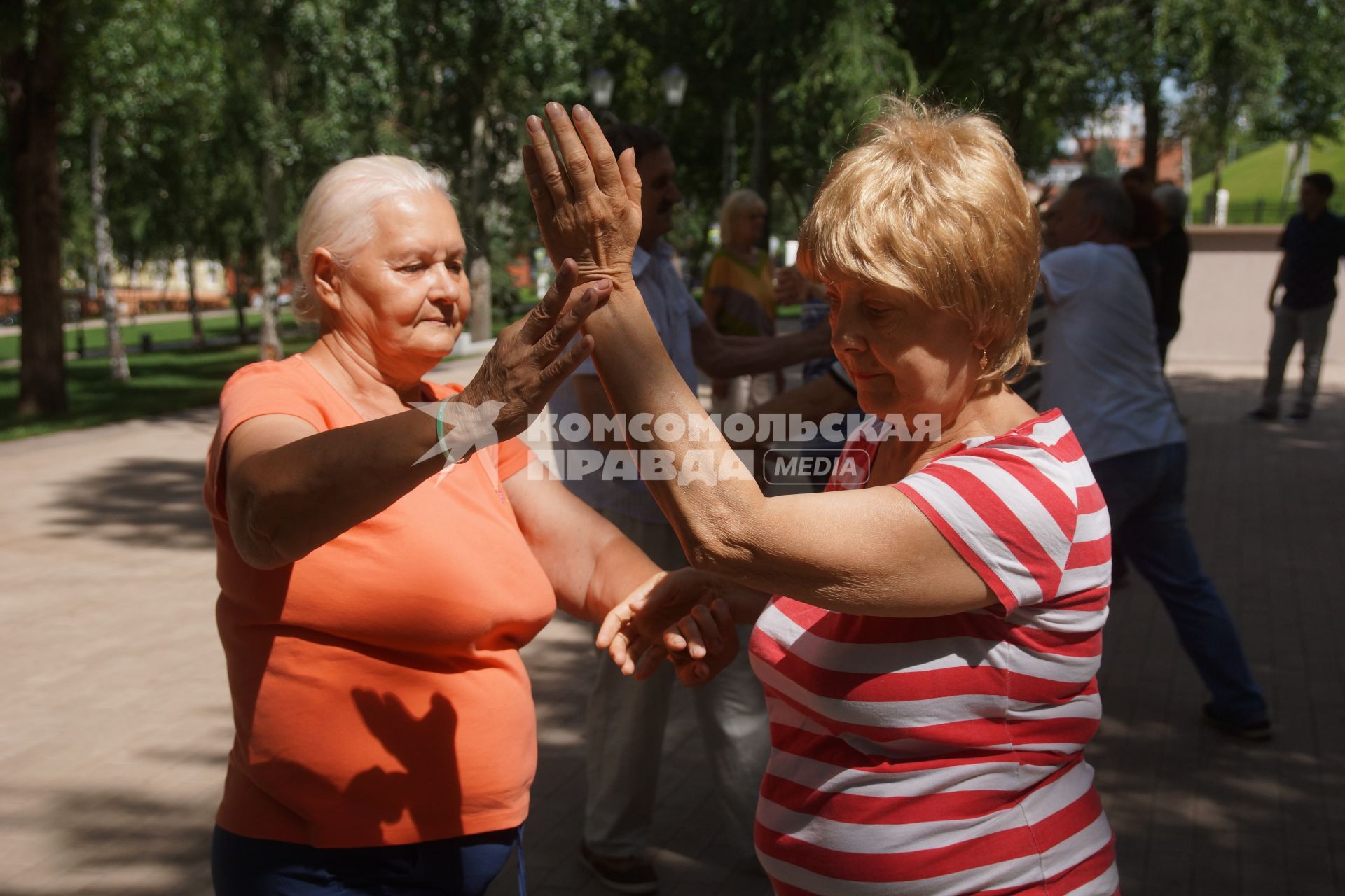 Самара. Занятия ушу для пенсионеров.