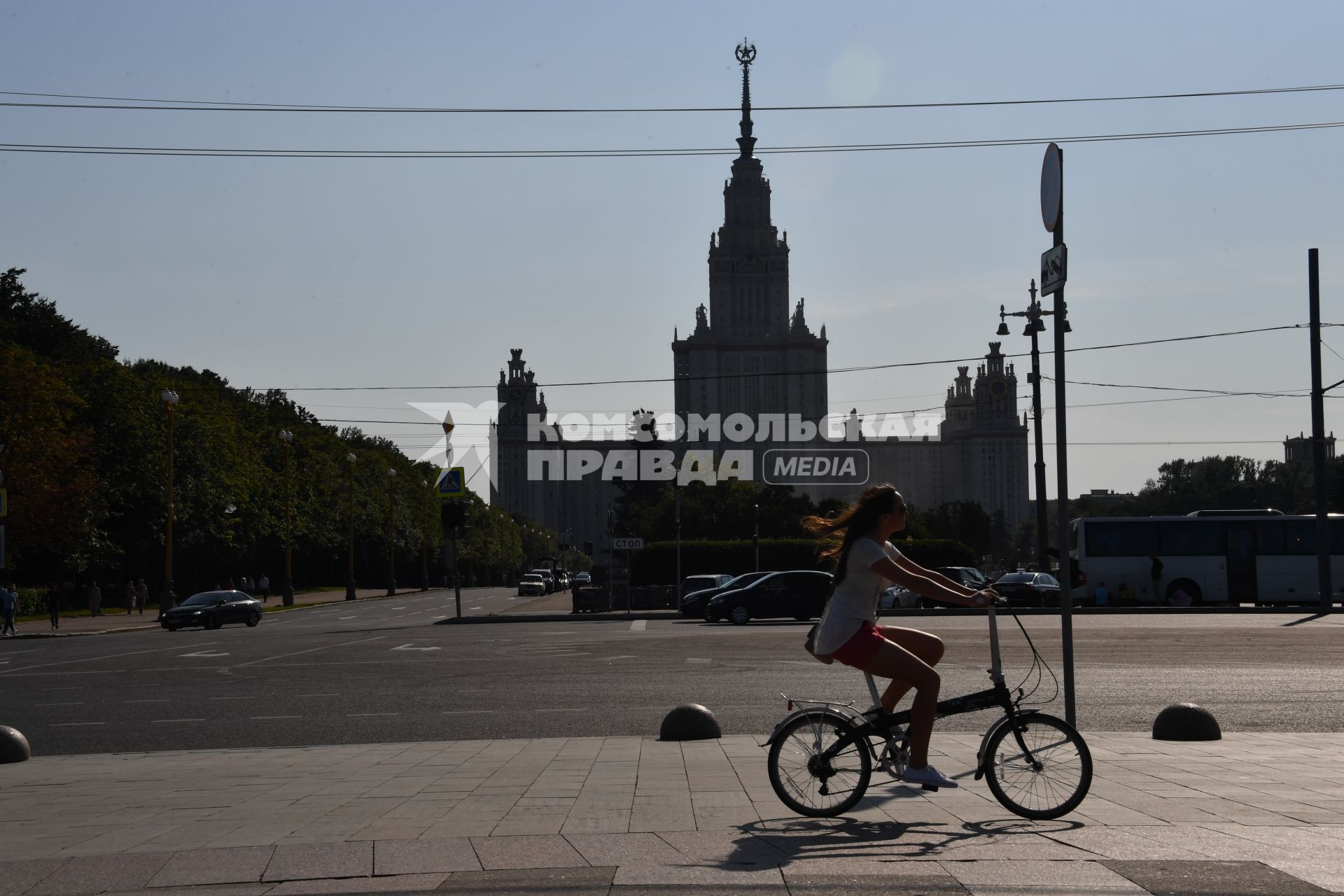 Москва. Здание МГУ имени М.В. Ломоносова на Воробьевых горах.