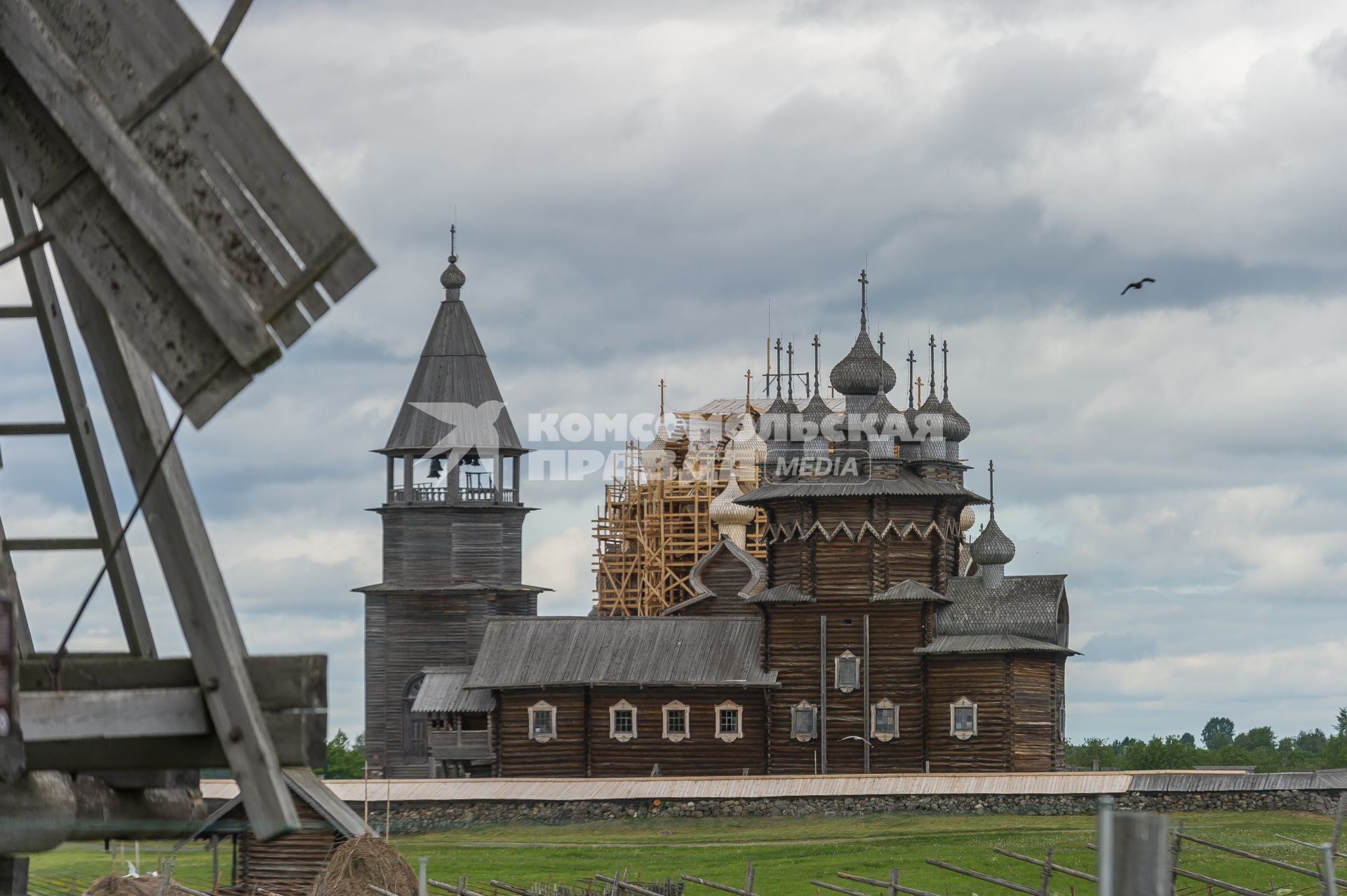 Республика Карелия. Кижи. Вид на ансамбль  Кижского погоста.