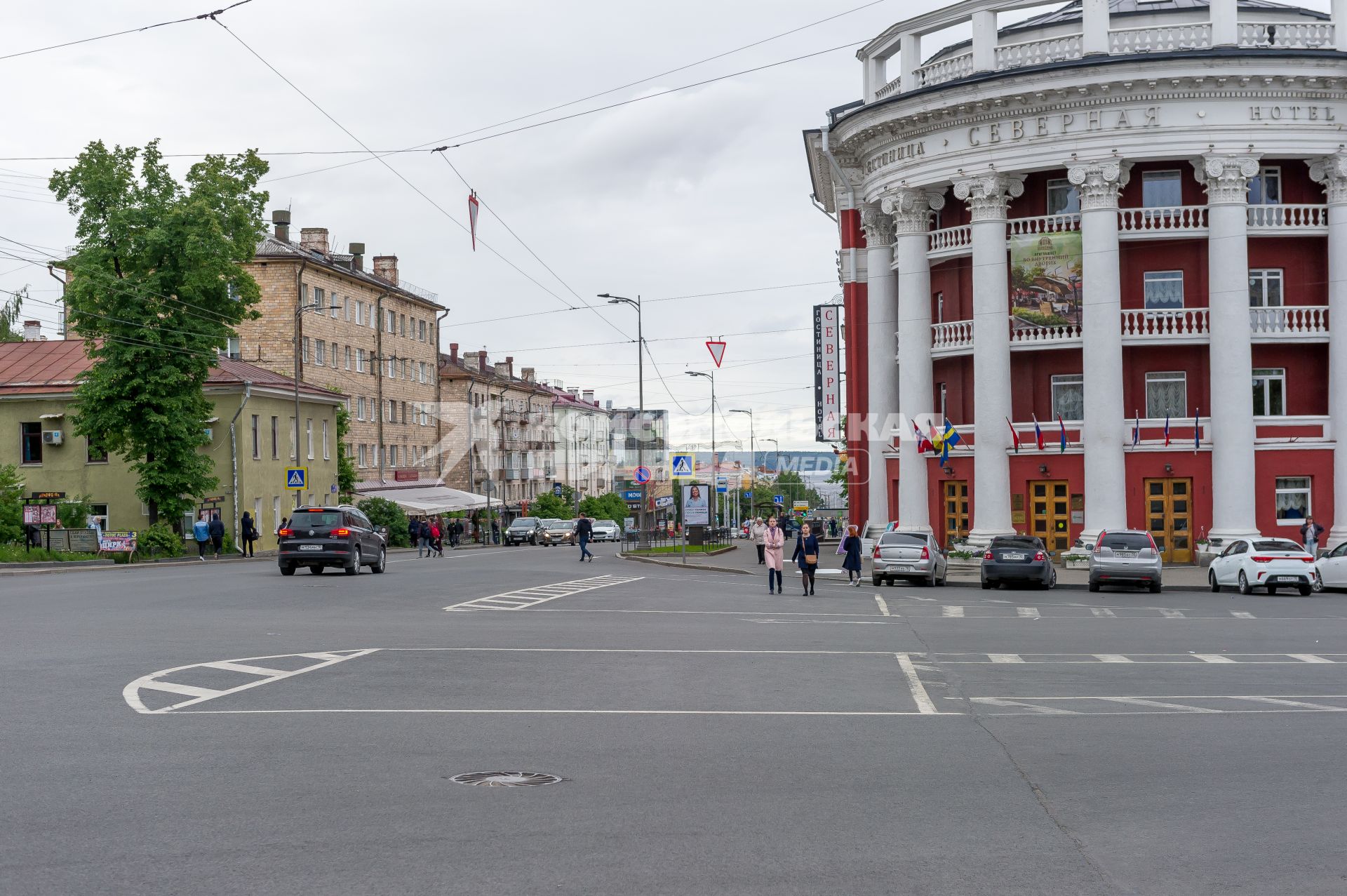 Республика Карелия. Петрозаводск. Вид на проспект Ленина.