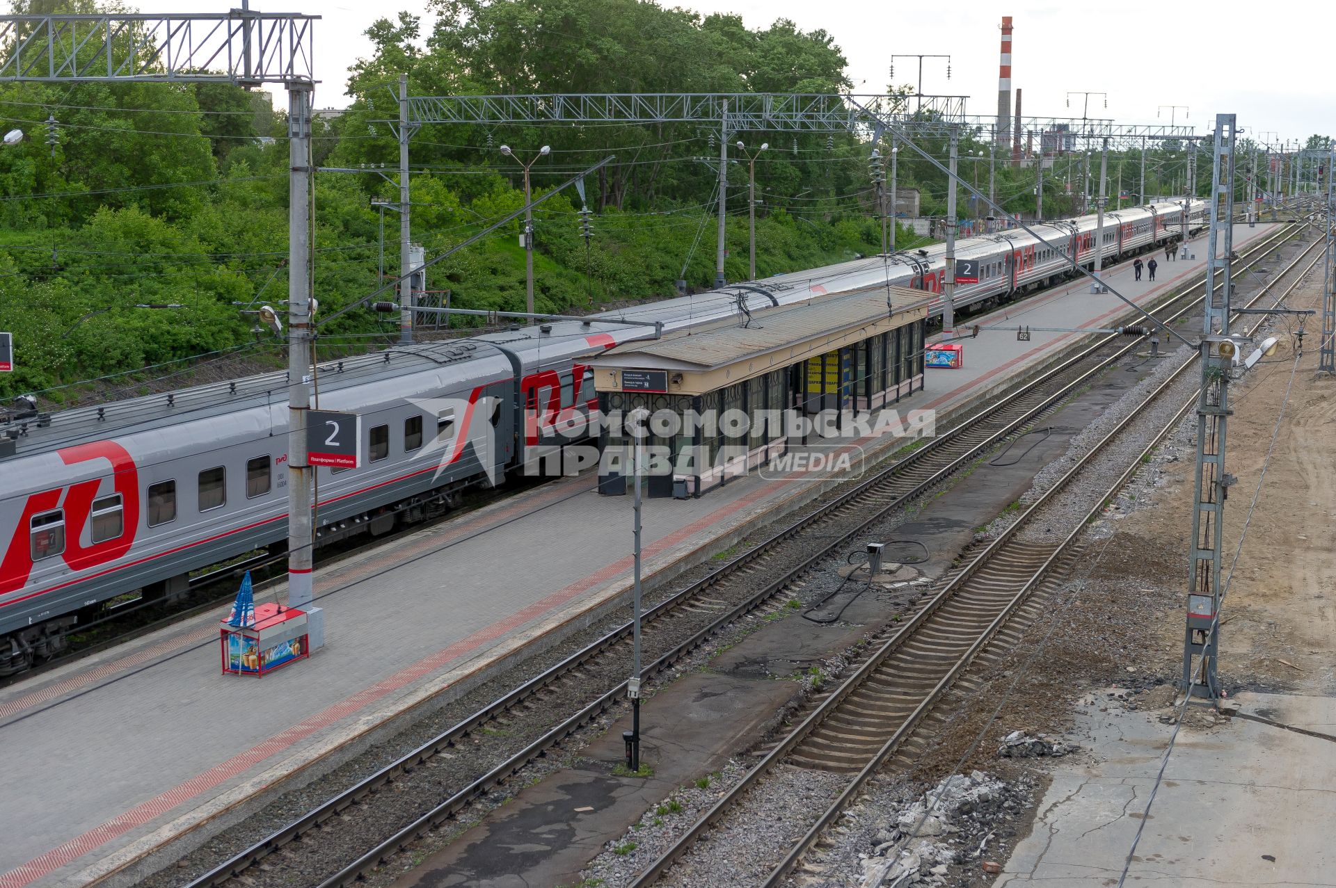 Республика Карелия. Петрозаводск. Железнодорожный вокзал.