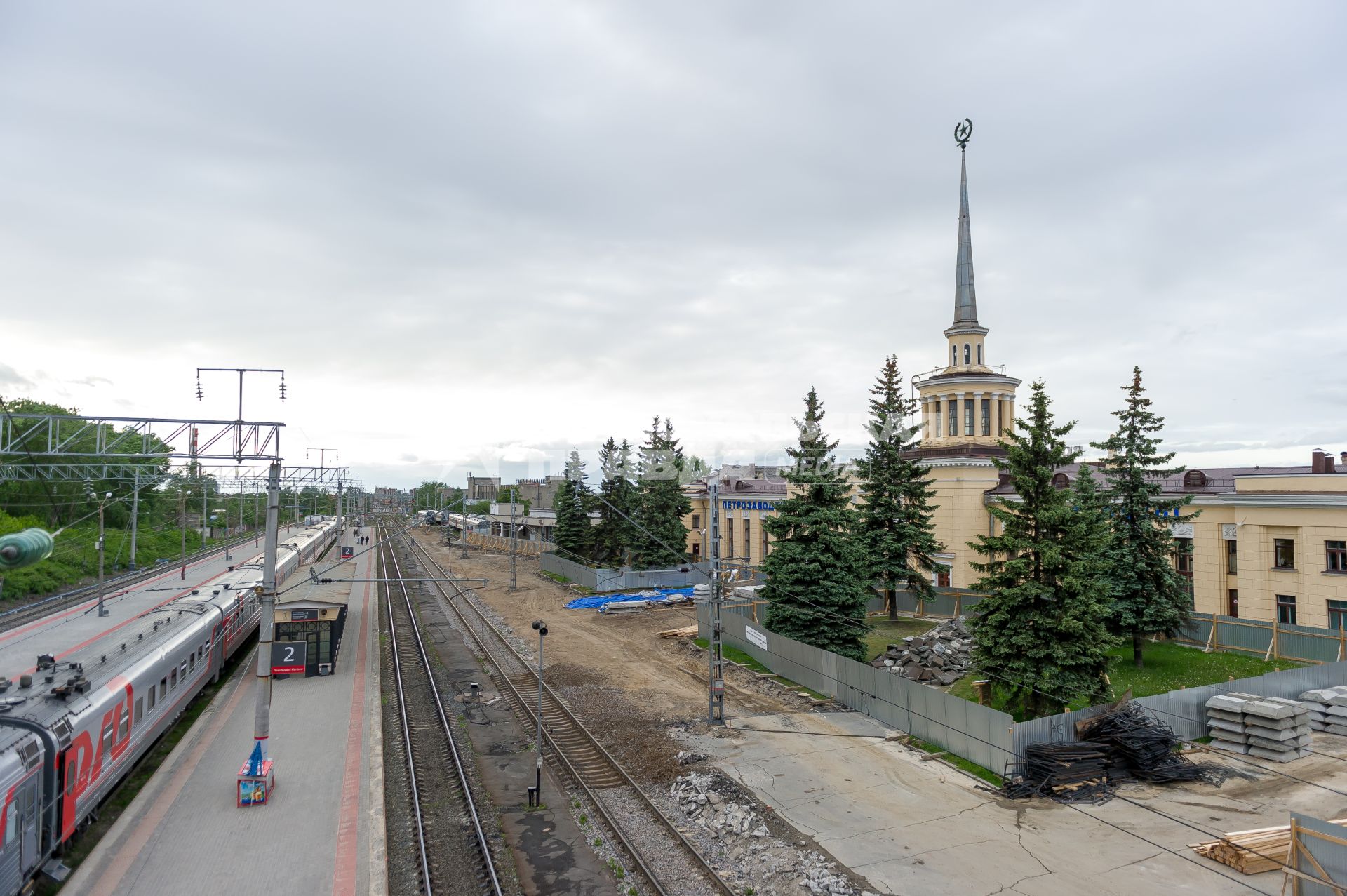 Республика Карелия. Петрозаводск. Железнодорожный вокзал.