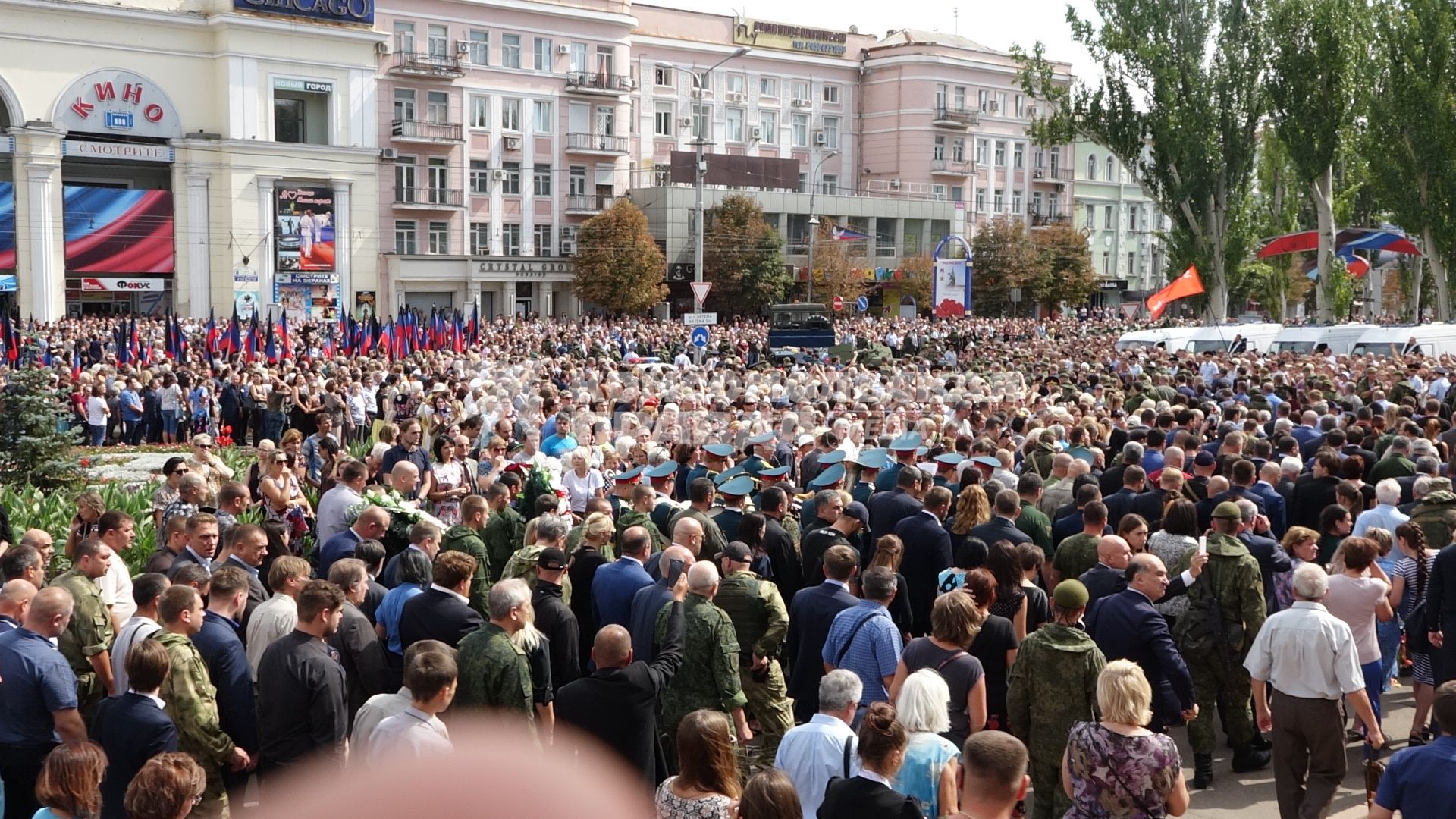 Украина, Донецк. Прощание с главой ДНР Александром Захарченко.