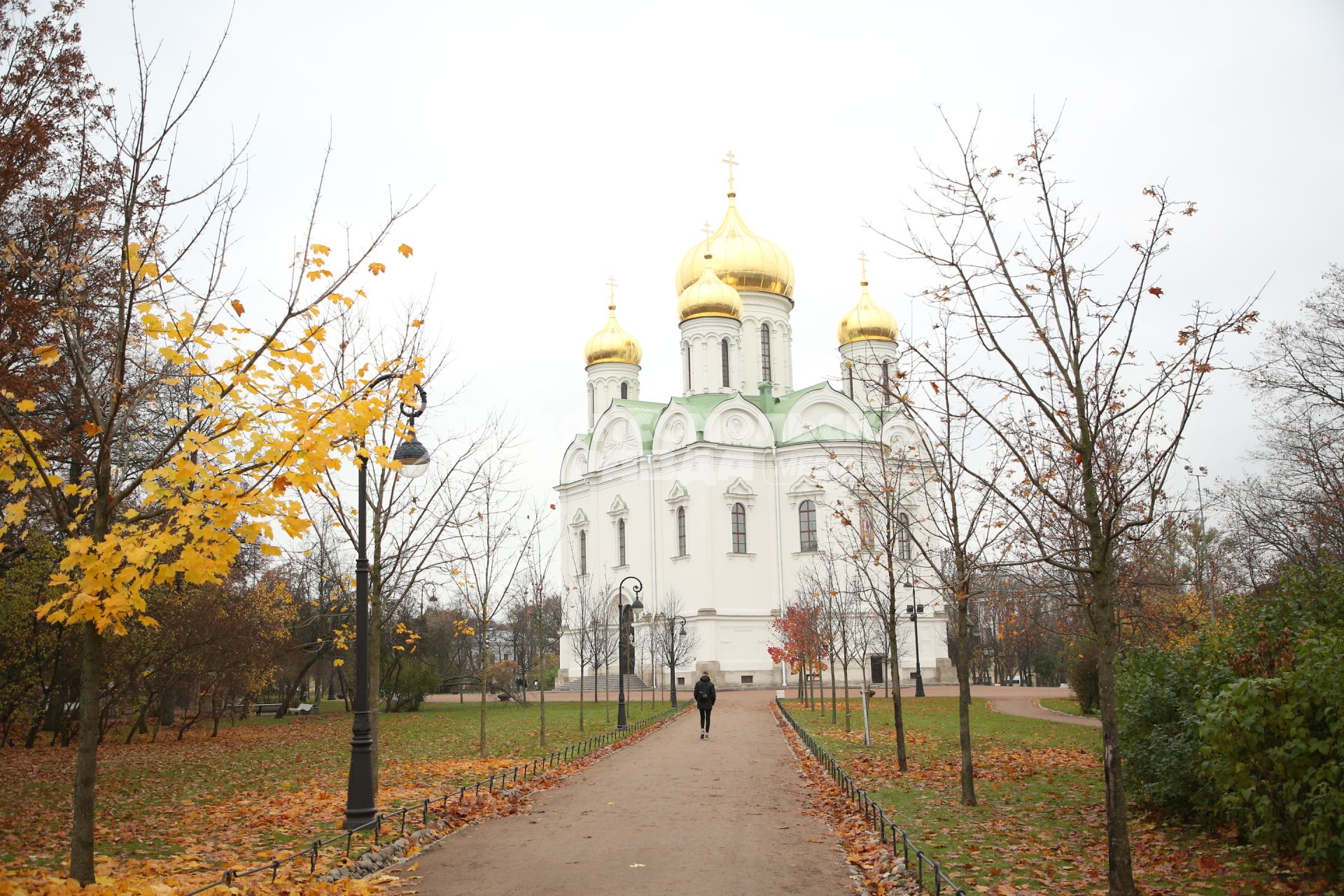 Музей-заповедник `Царское Село`г. Пушкин.  Вид собор Святой Великомученицы Екатерины.