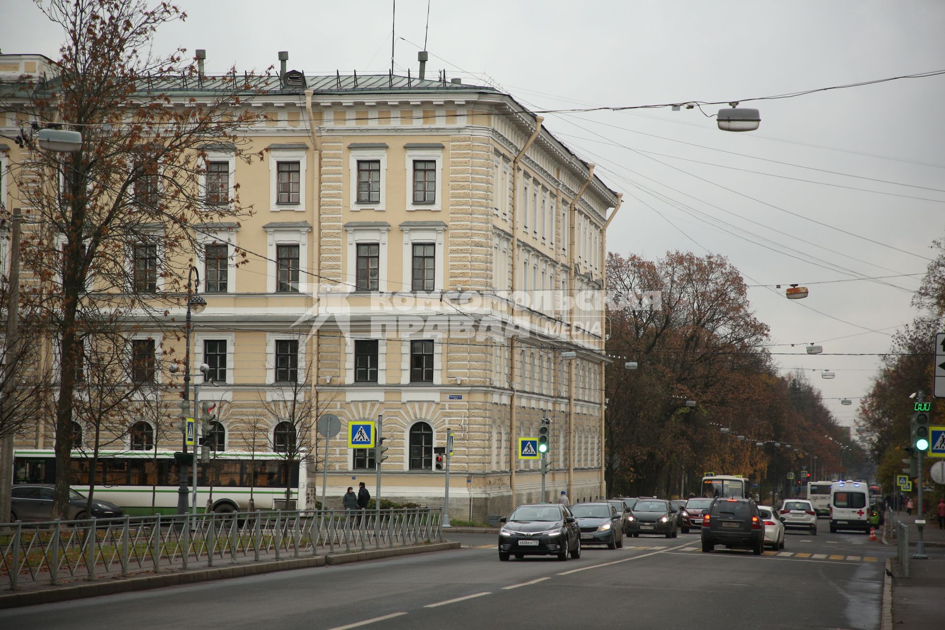 Музей-заповедник `Царское Село`г. Пушкин. Одна из улиц города.