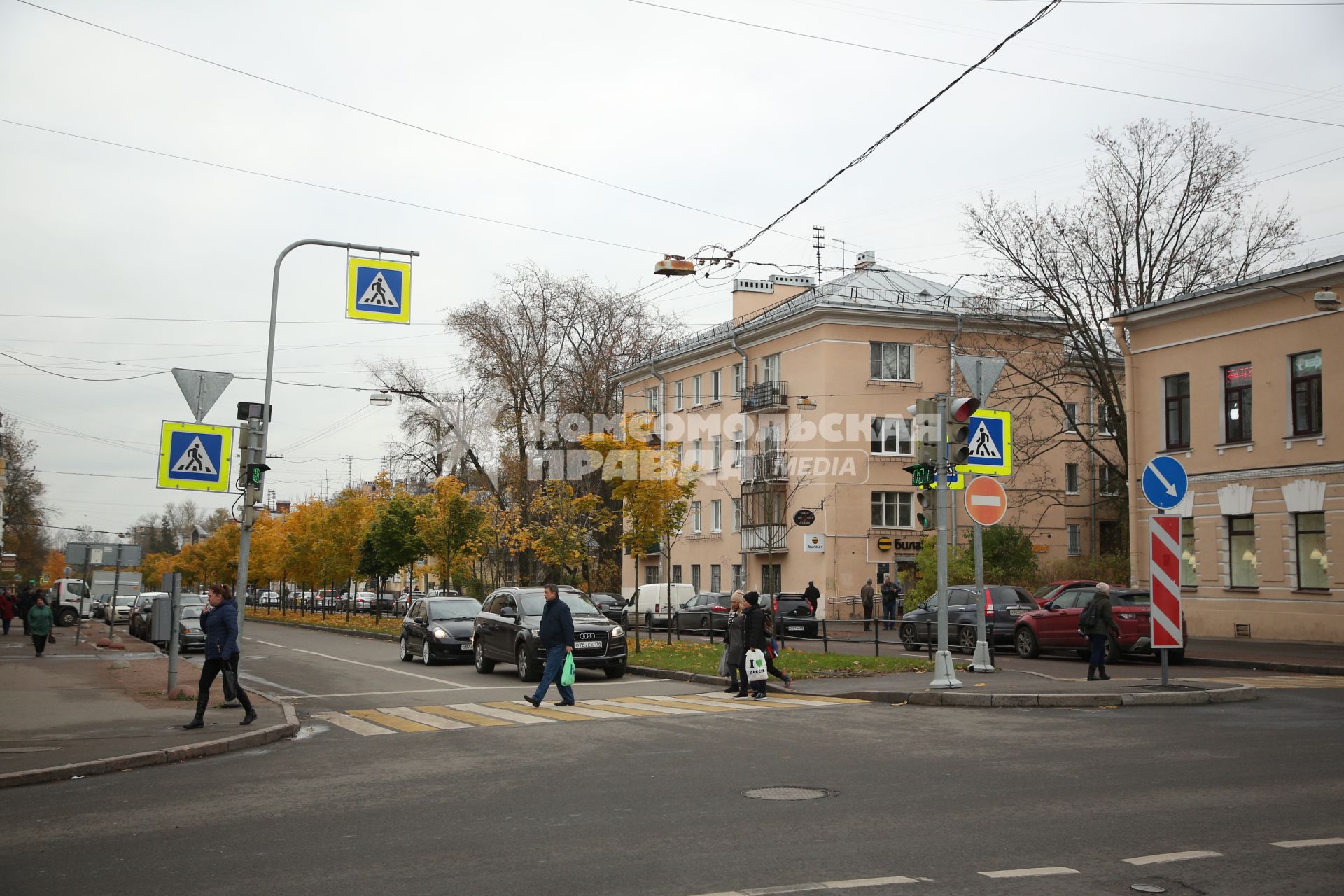 Музей-заповедник `Царское Село`г. Пушкин. Одна из улиц города.