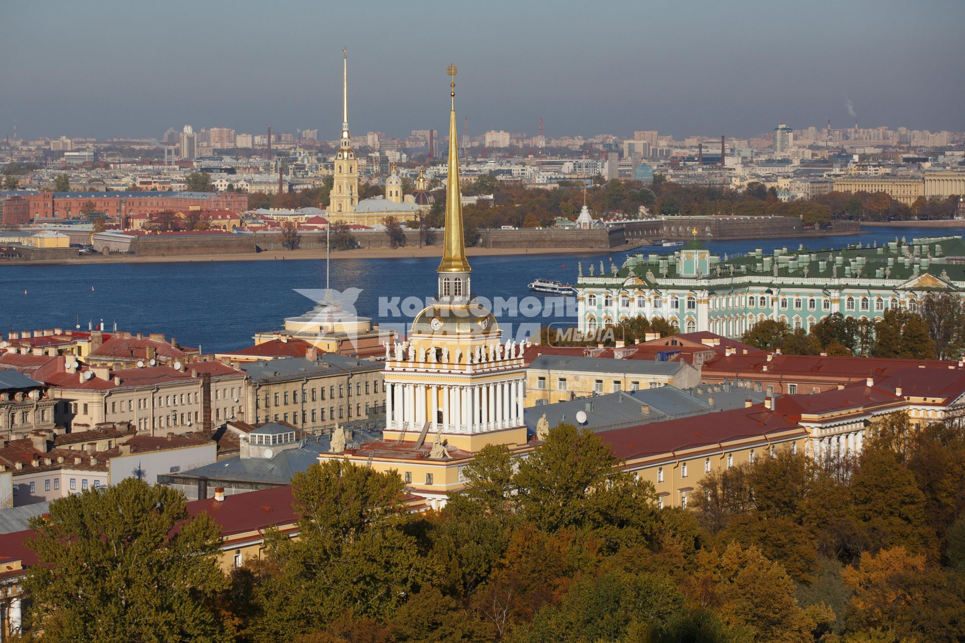 Санкт-Петербург. Вид на город сверху.