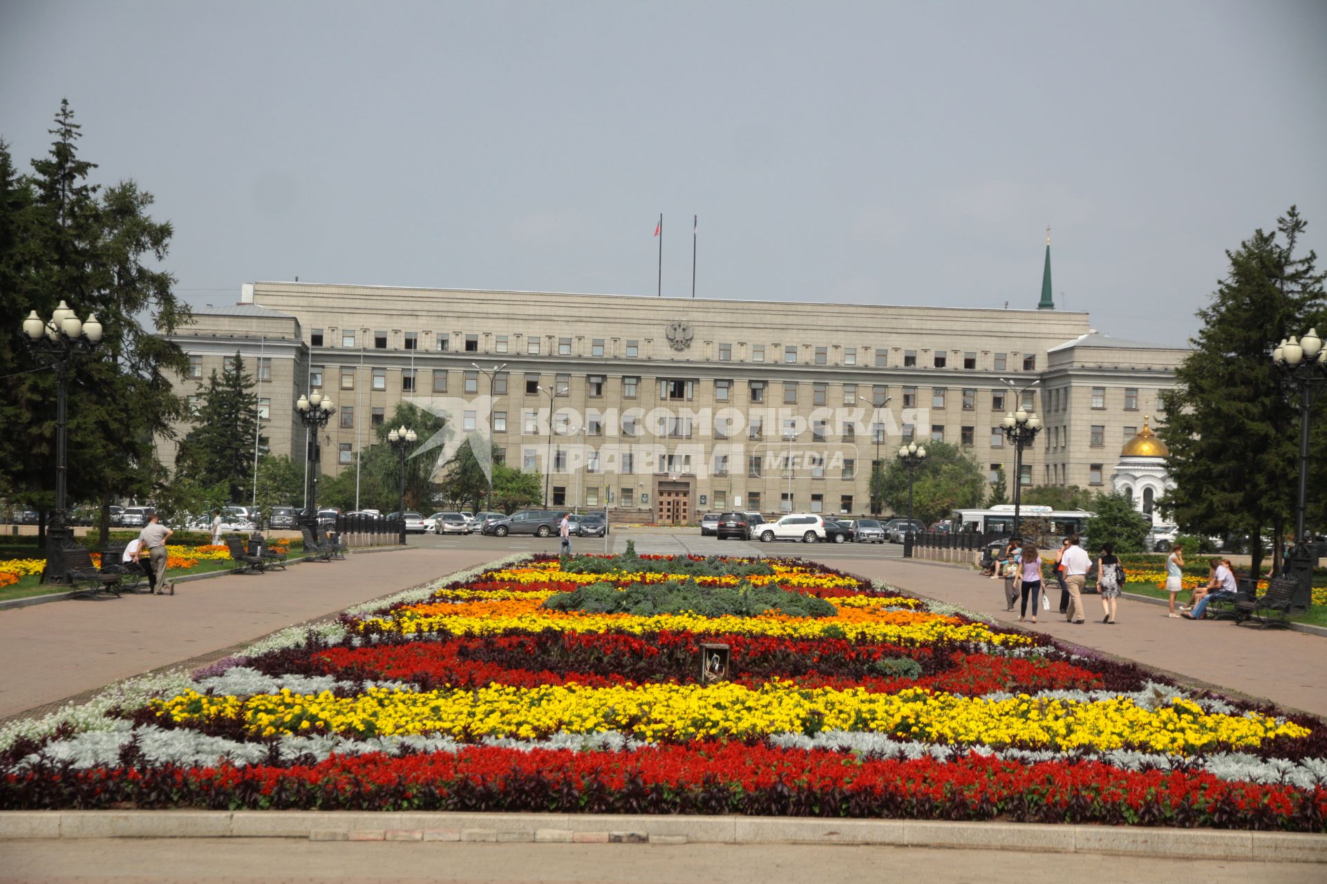 Иркутск. Вид на площадь Сперанского.