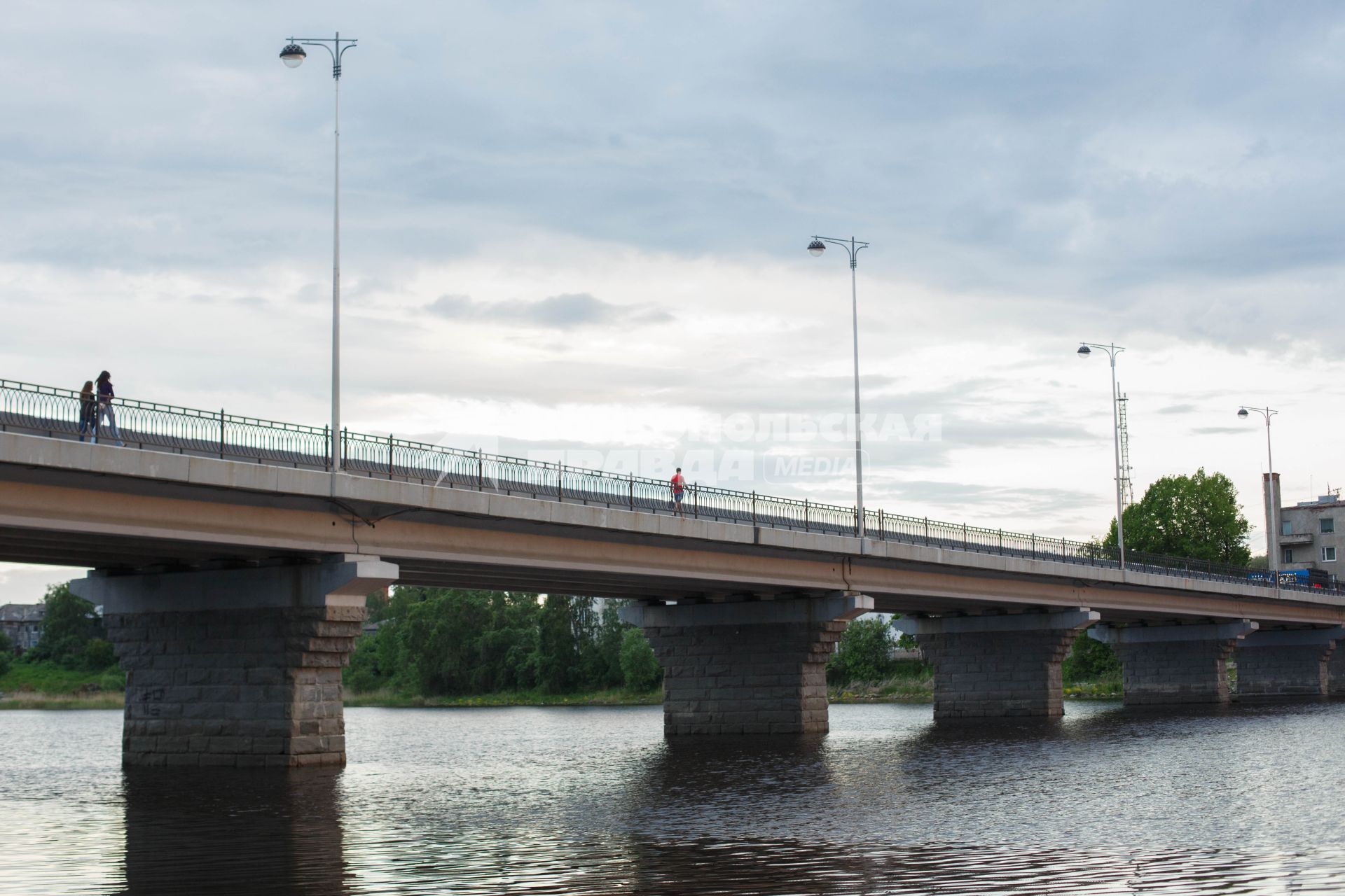 Республика Карелия. Сортавала. Мост через залив Ляппяярви.