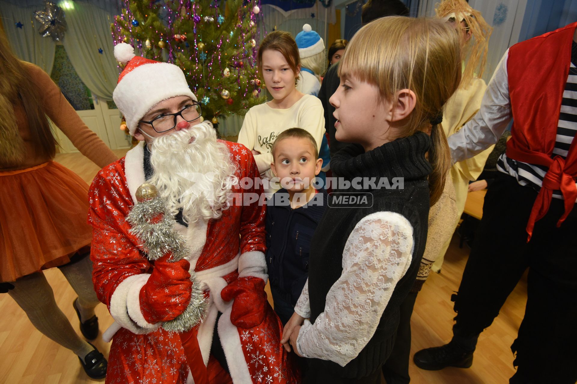 Оренбург. Празднование Нового года в детском саду.