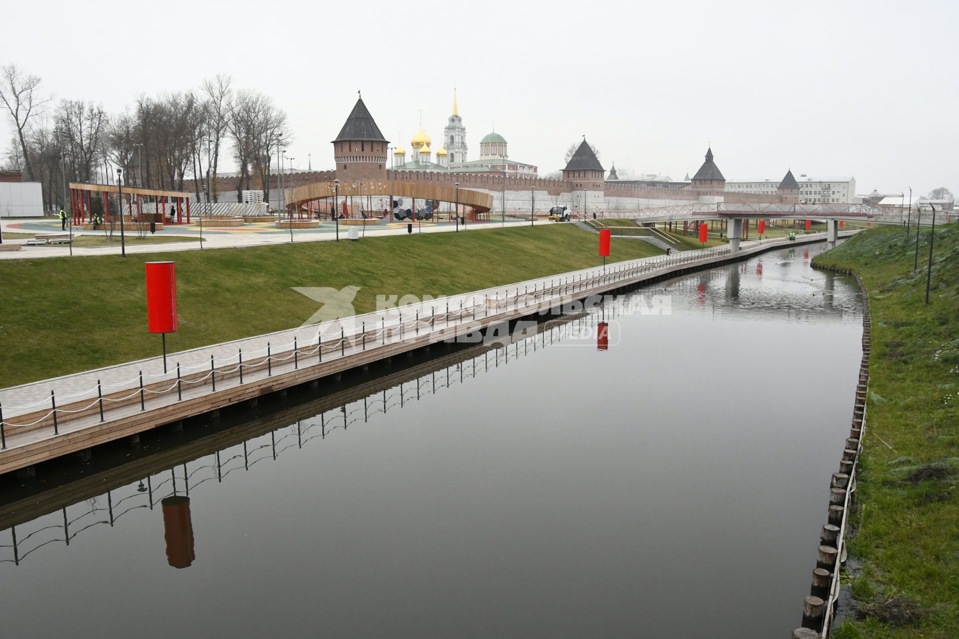 Тула. Вид на Тульский Кремль с Казанской набережной.