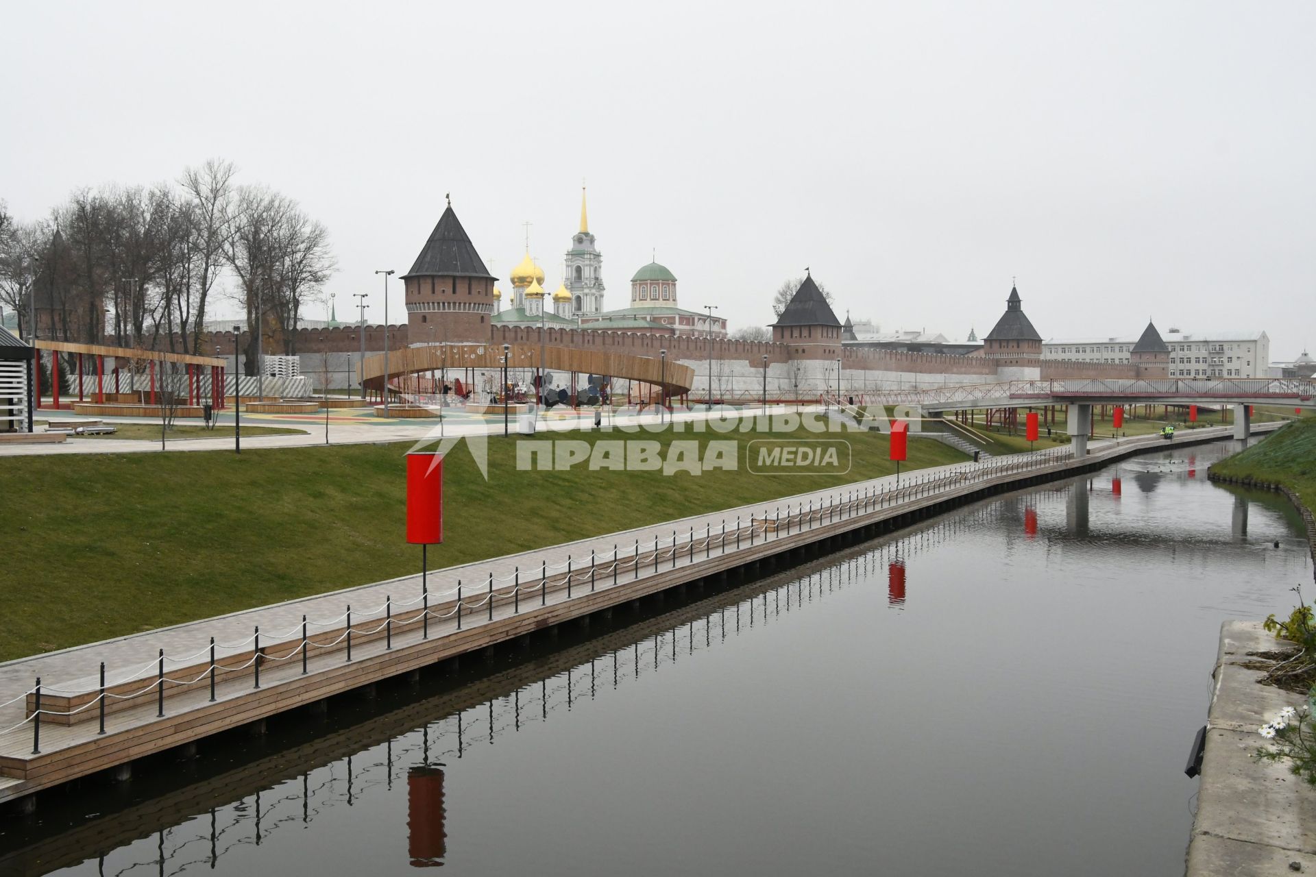 Тула. Вид на Тульский Кремль с Казанской набережной.