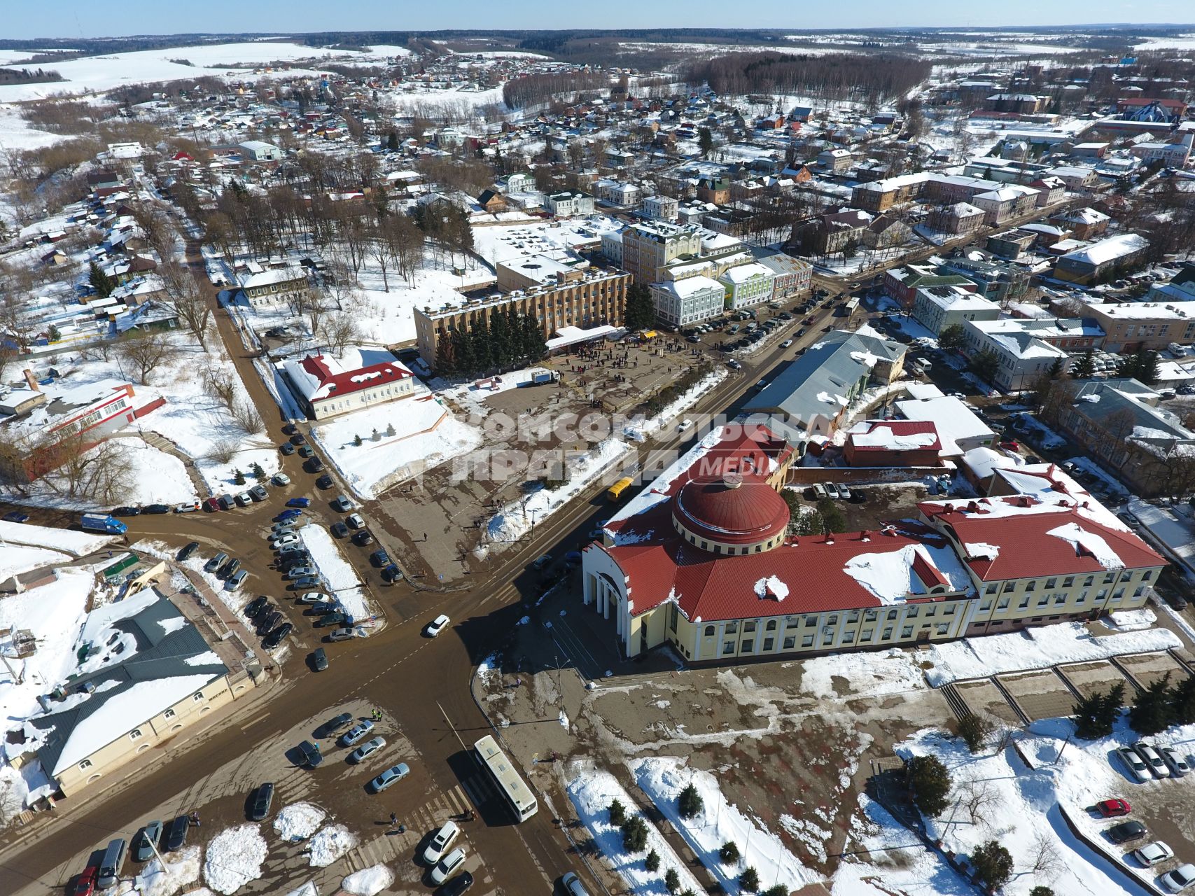 Московская область, Волоколамск.  Вид города.