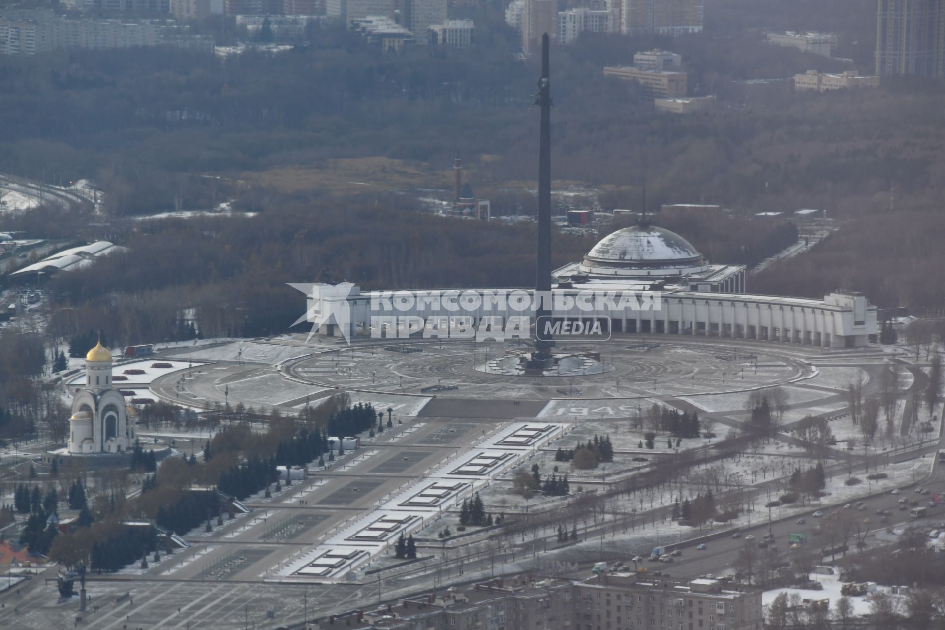 Москва.  Вид на город с 90-го этажа башни  `Федерация`Москва-Сити.