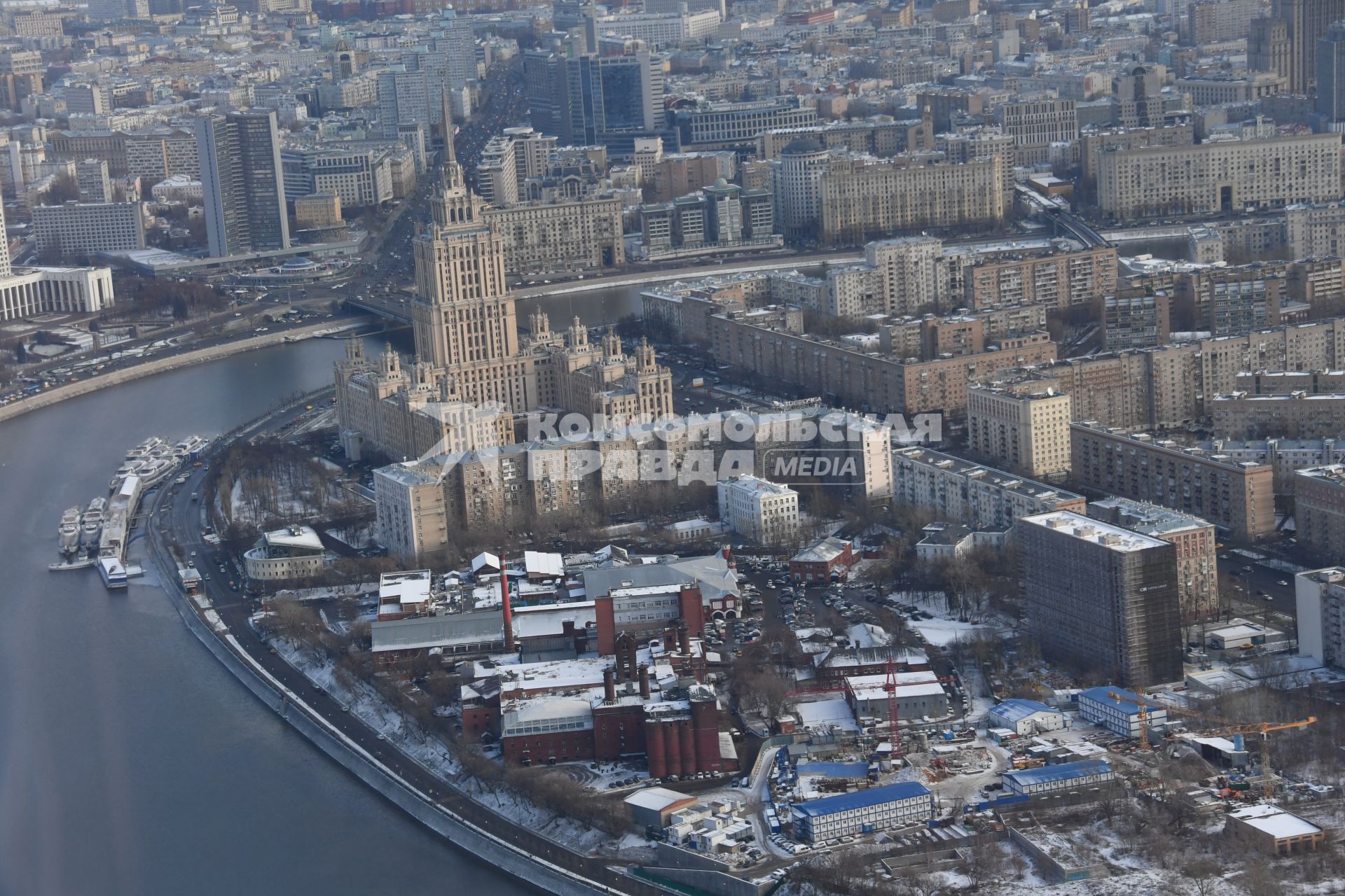 Москва.  Вид на город с 90-го этажа башни  `Федерация`Москва-Сити.