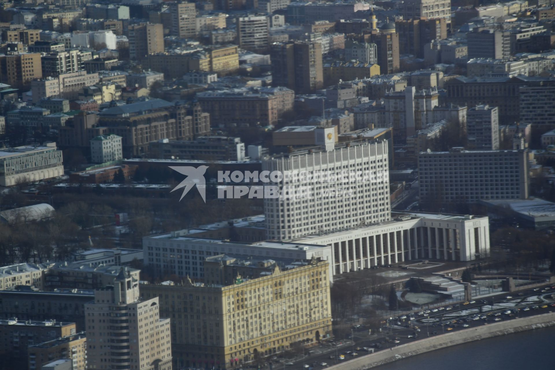 Москва.  Вид на город с 90-го этажа башни  `Федерация`Москва-Сити.