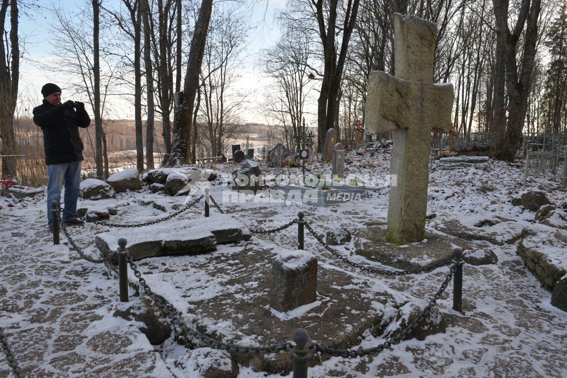 Псковская область, Изборск. Каменный Труворов крест.