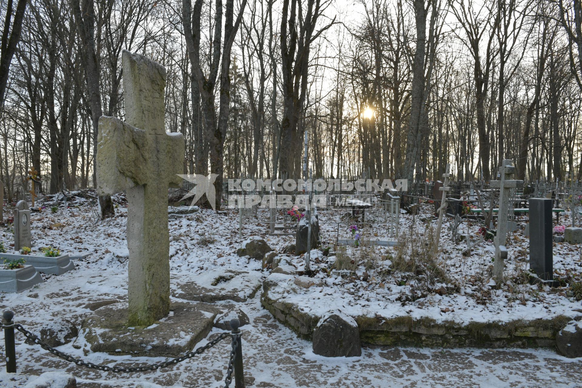 Псковская область, Изборск. Каменный Труворов крест.