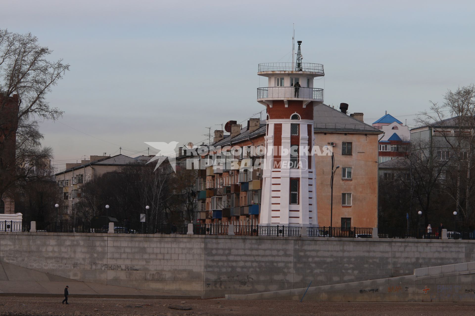 Благовещенск.  Пограничная вышка.