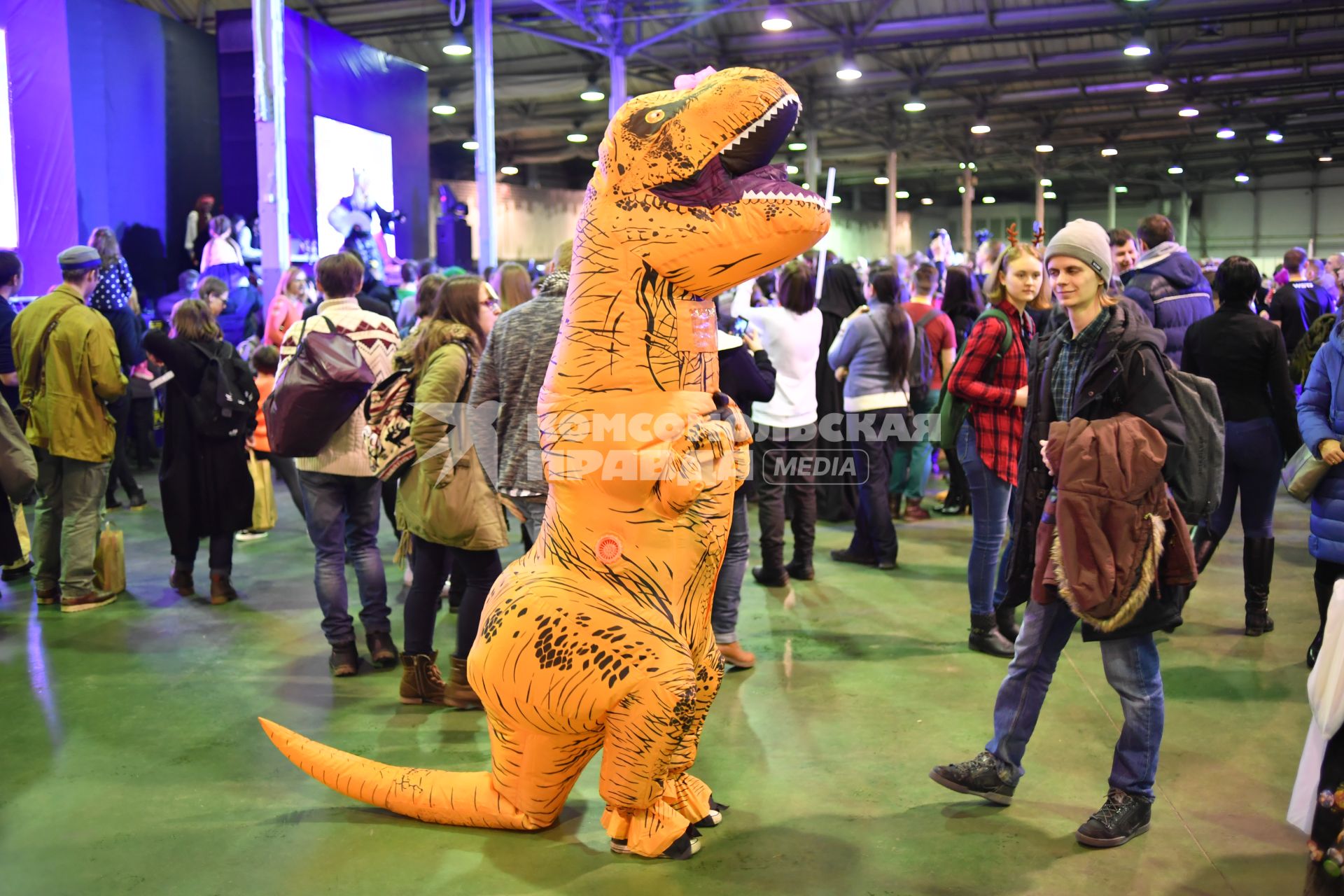 Москва. Участники фестиваля поп-культуры `Comic Con` в КВЦ `Сокольники`.