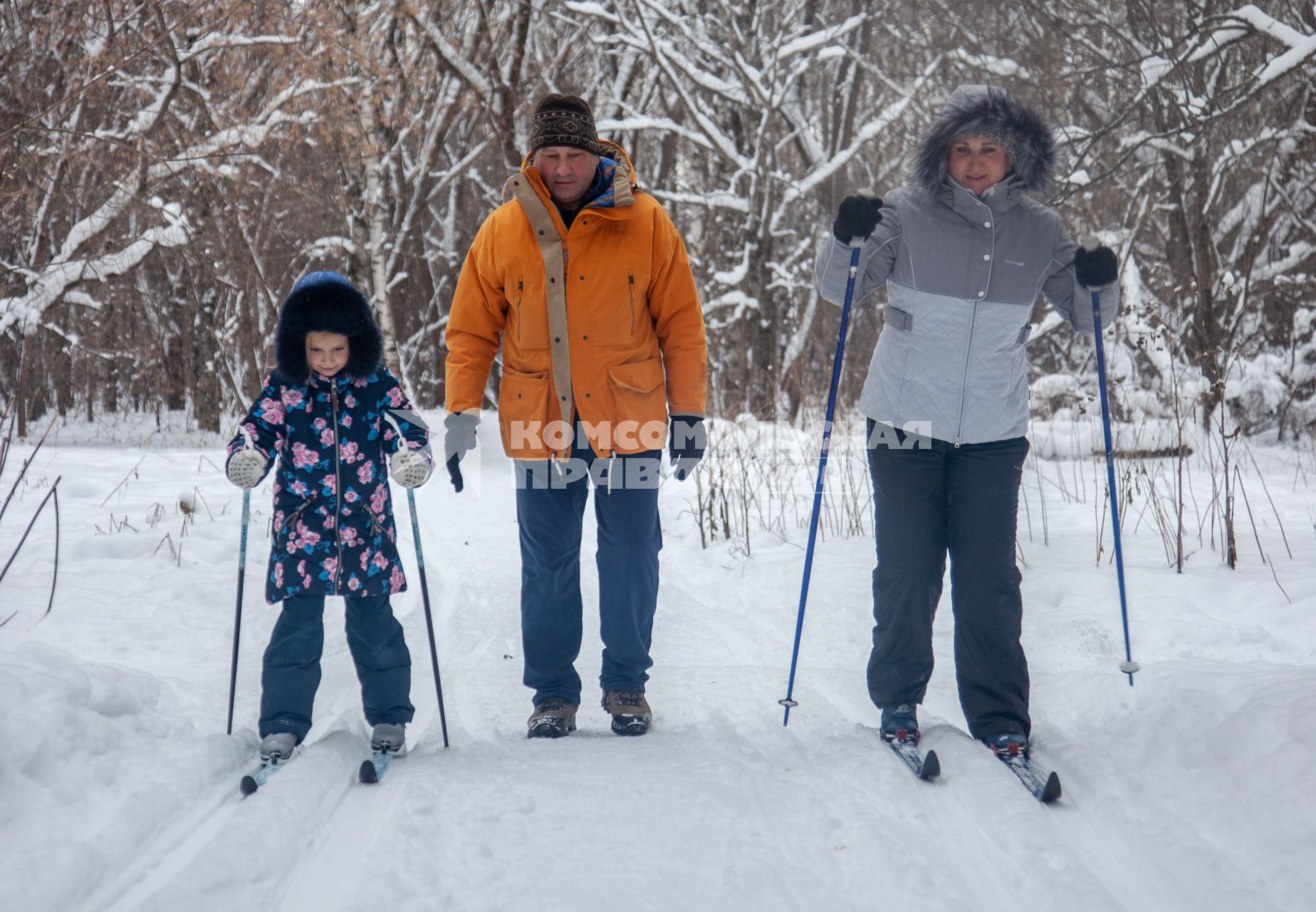 Пермь.  Во время лыжной прогулки в парке.