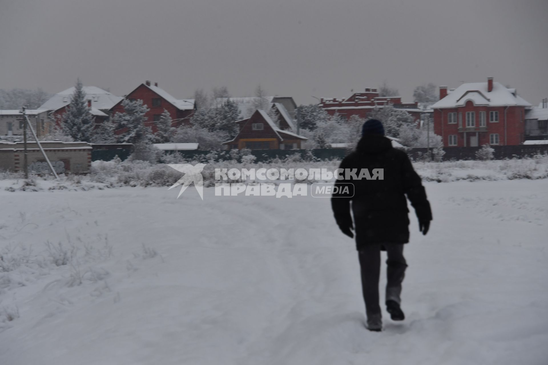 Московская область,Осеченки.  Зимний пейзаж.