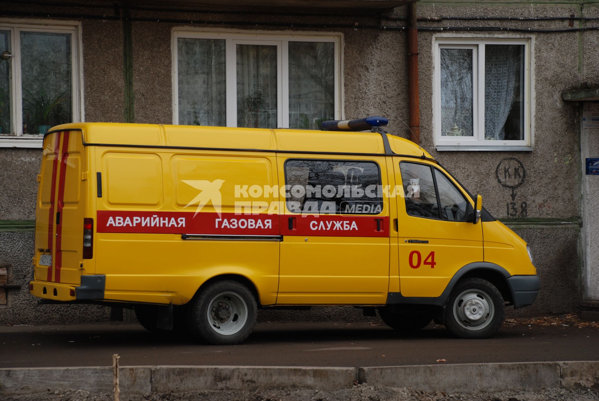 Красноярск. Автомобиль аварийной газовой службы.