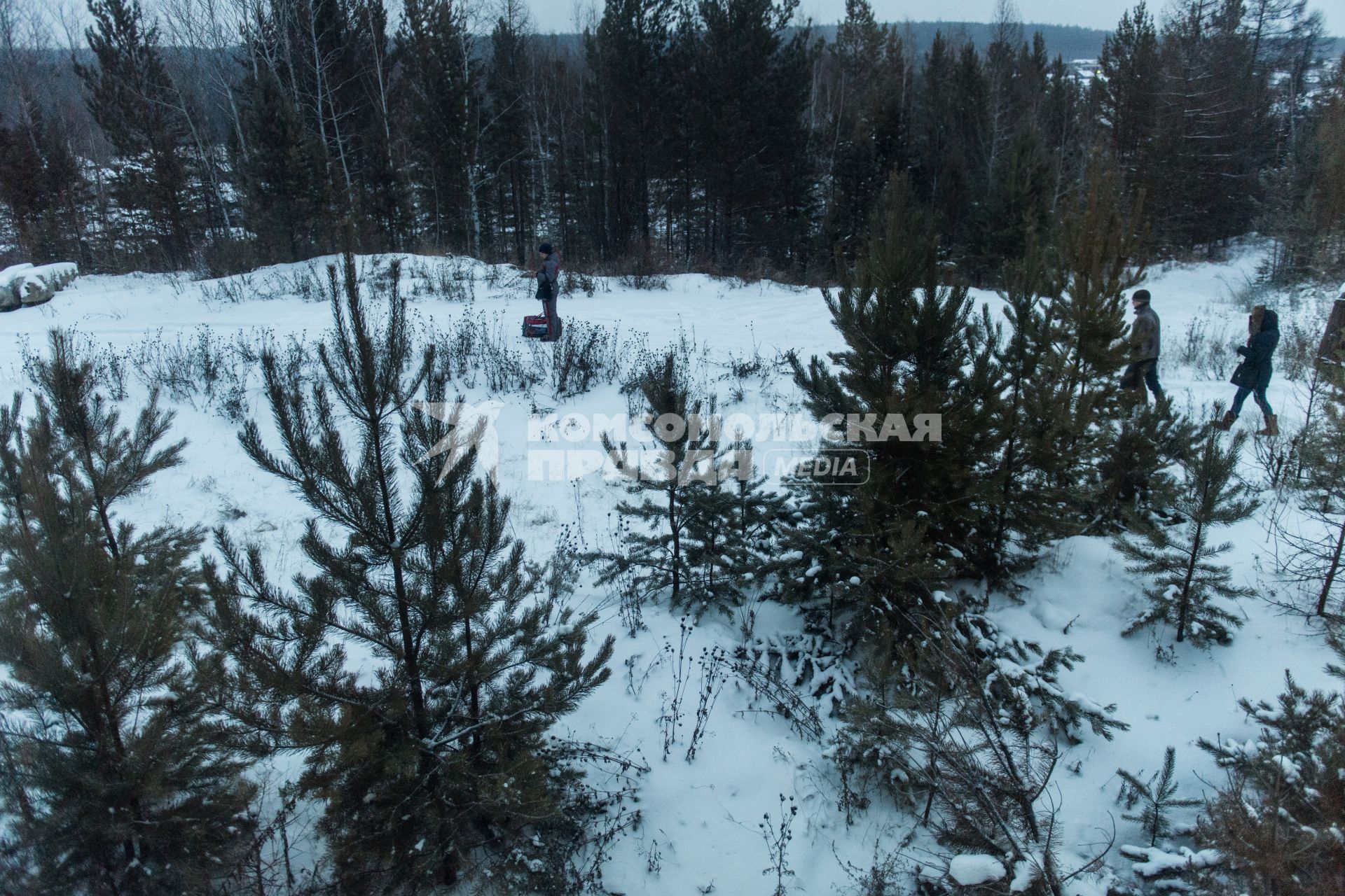 Красноярский край.  Станция Карабула в поселке Таежный .