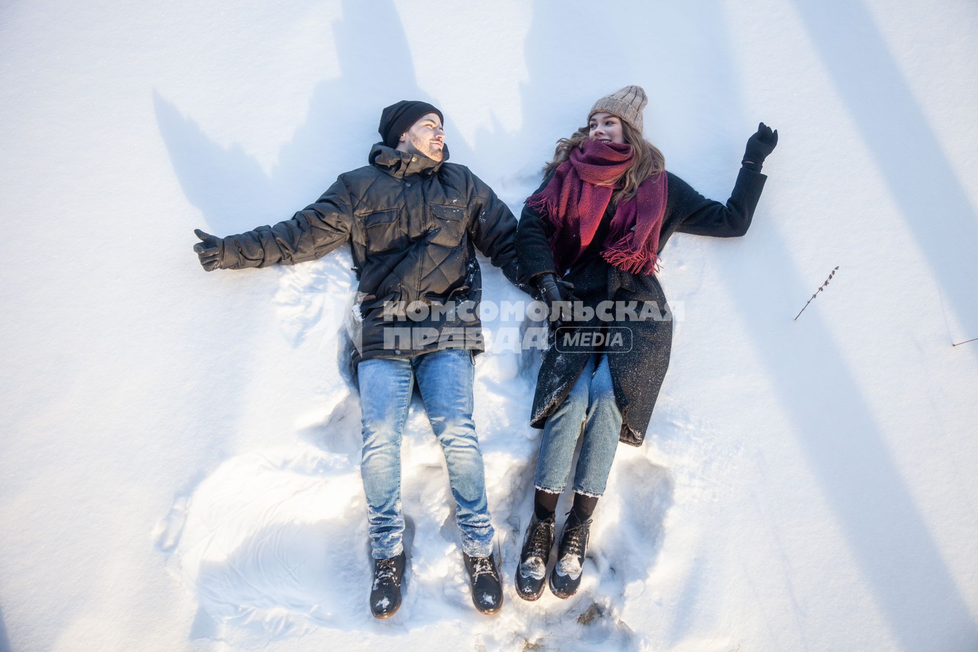 Пермь. Молодые люди в день Святого Валентина.