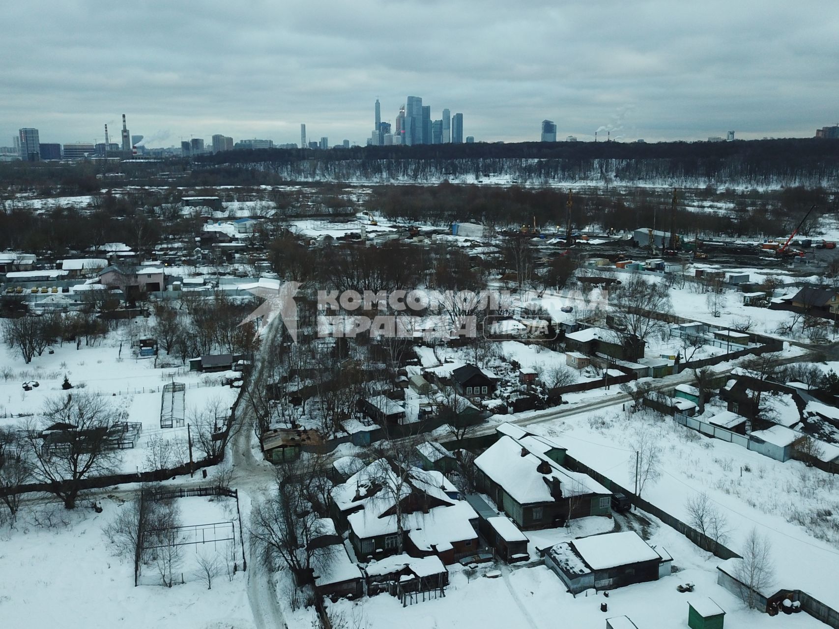 Москва. Вид на деревню Терехово - последнюю деревню в пределах МКАД.