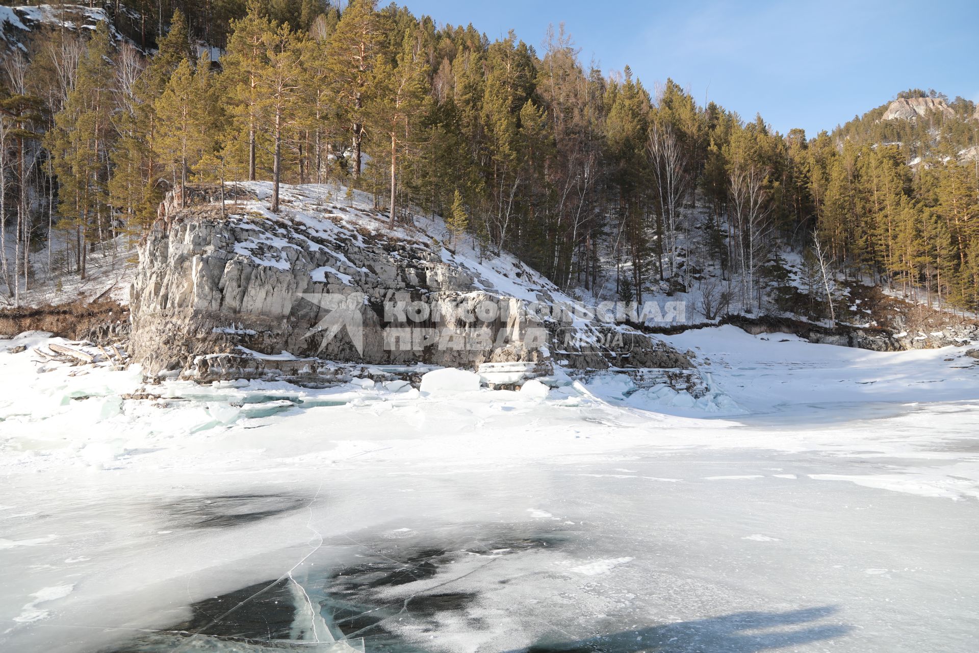 Красноярский край. Красноярское водохранилище.