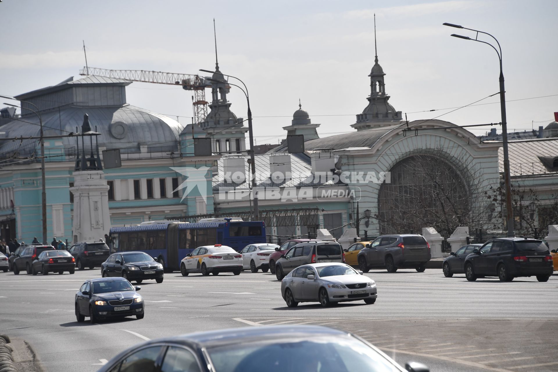 Москва. Вид на здание Белорусского вокзала.