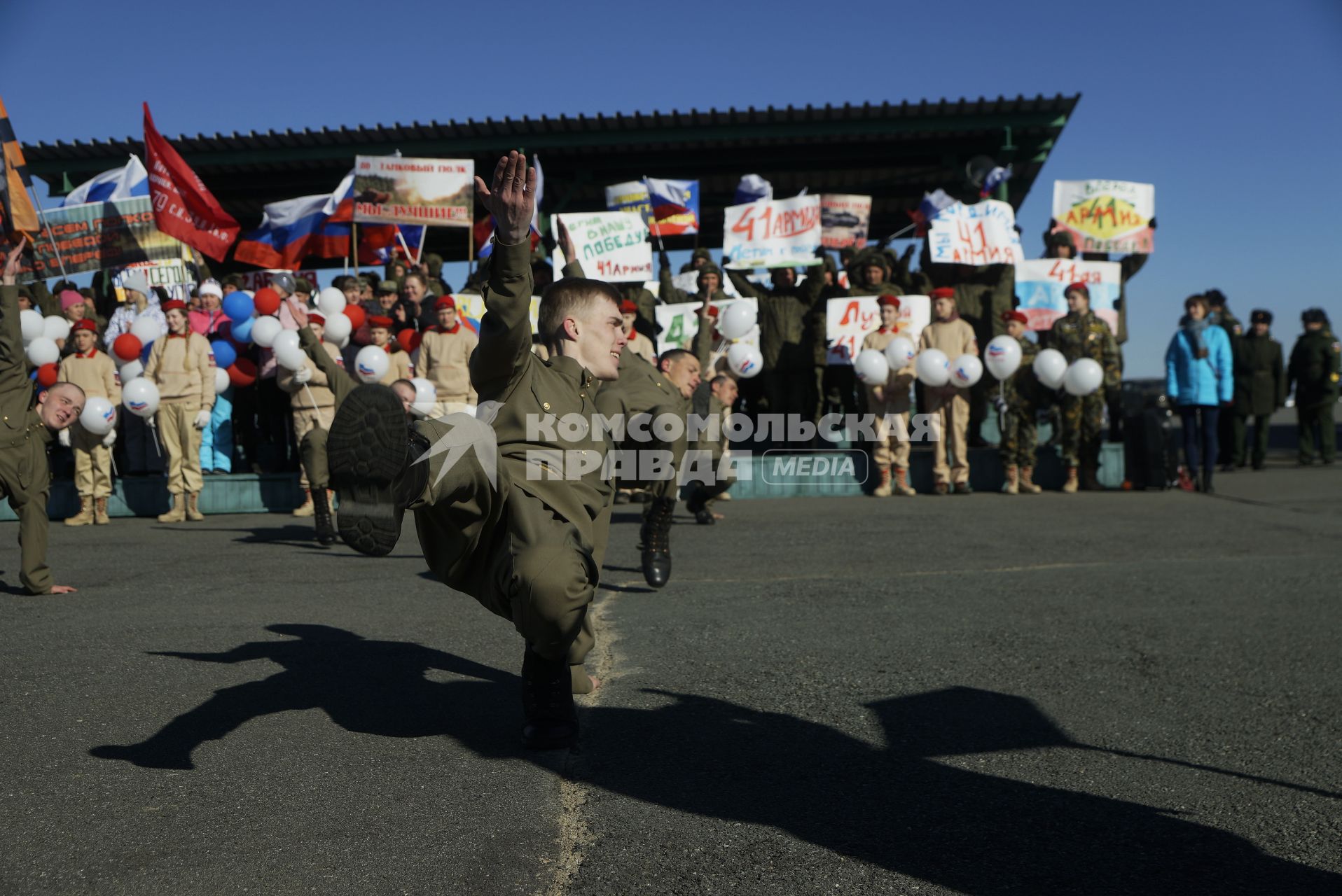 Челябинская область. 255 межвидовой военный полигон ЦВО (Центральный военный округ). Открытие этапа конкурса Армейских международных игр \'Танковый биатлон\'. Победители окружного этапа  представят ЦВО на всеармейском этапе АрМИ-2019