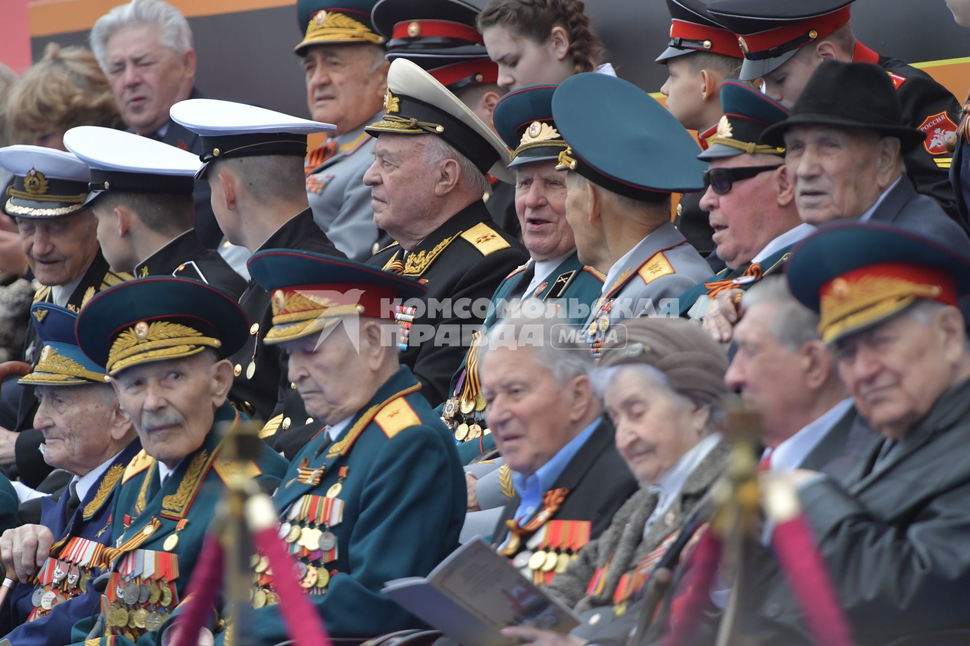 Москва.  На Красной площади   перед началом военного парада, посвященного 74-й годовщине Победы в Великой Отечественной войне.