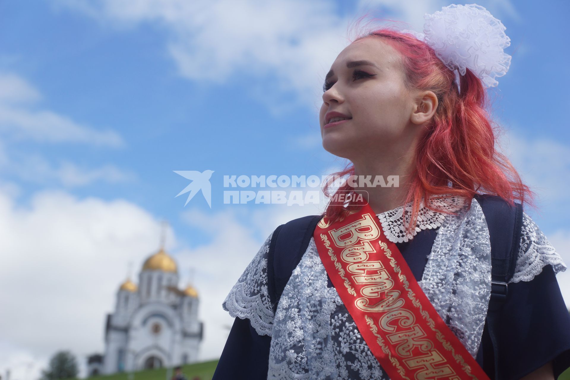 Самара. Выпускники школ отмечают последний звонок.