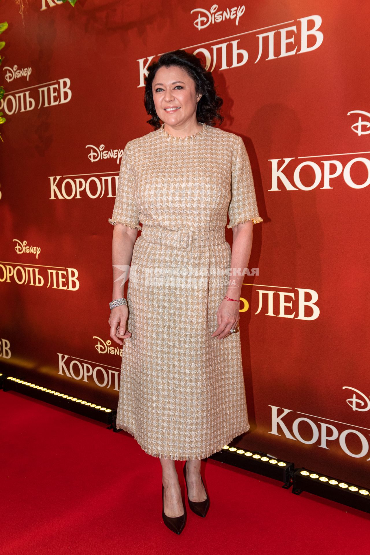 Москва.  Генеральный директор компании Disney в России и СНГ Марина Жигалова-Озкан  на премьере фильма Disney `Король Лев` в кинотеатре `Каро 11 Октябрь` на Новом Арбате.