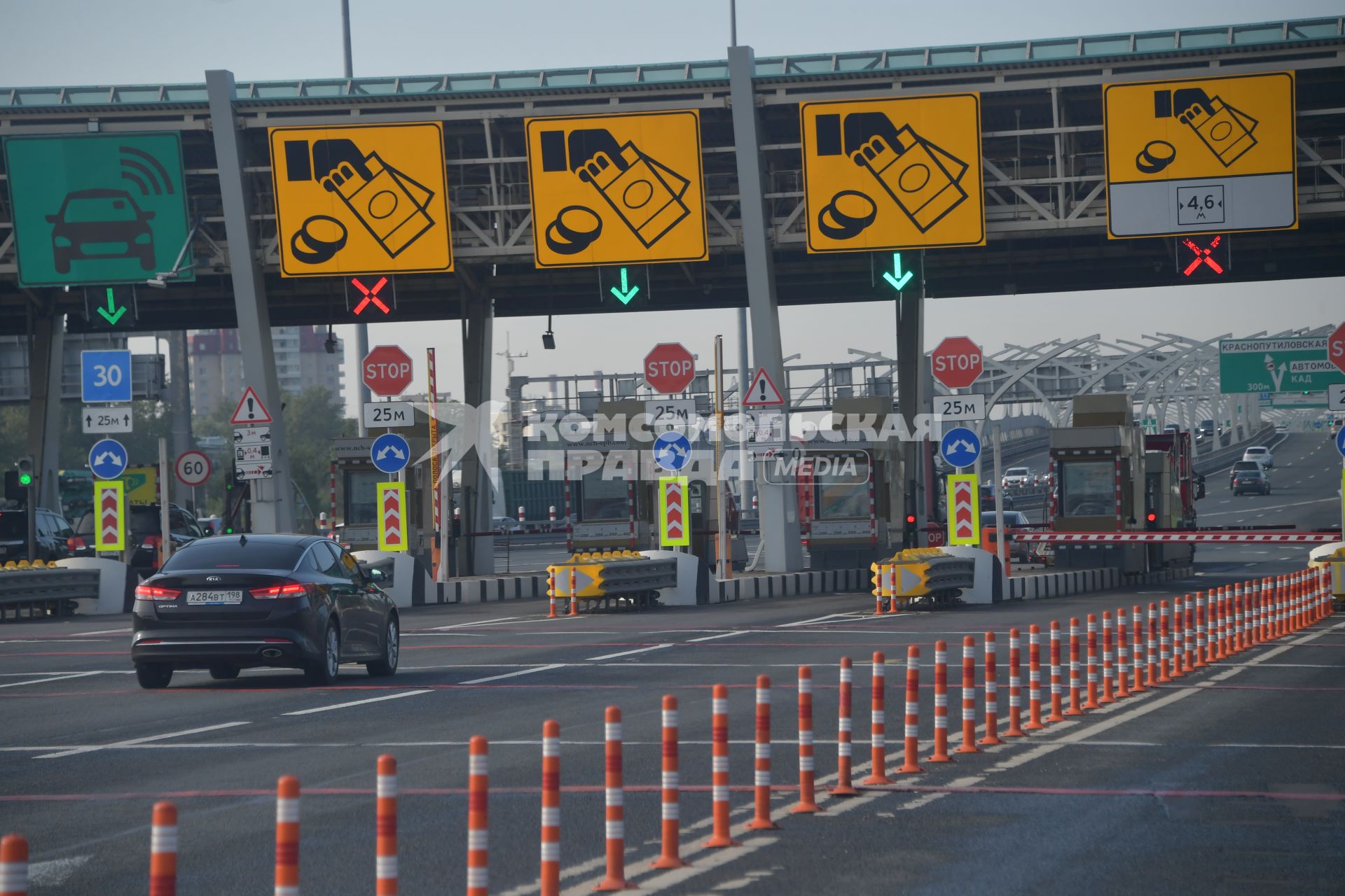 Санкт-Петербург.    Платная автомобильная дорога на участке Западного скоростного деаметра.