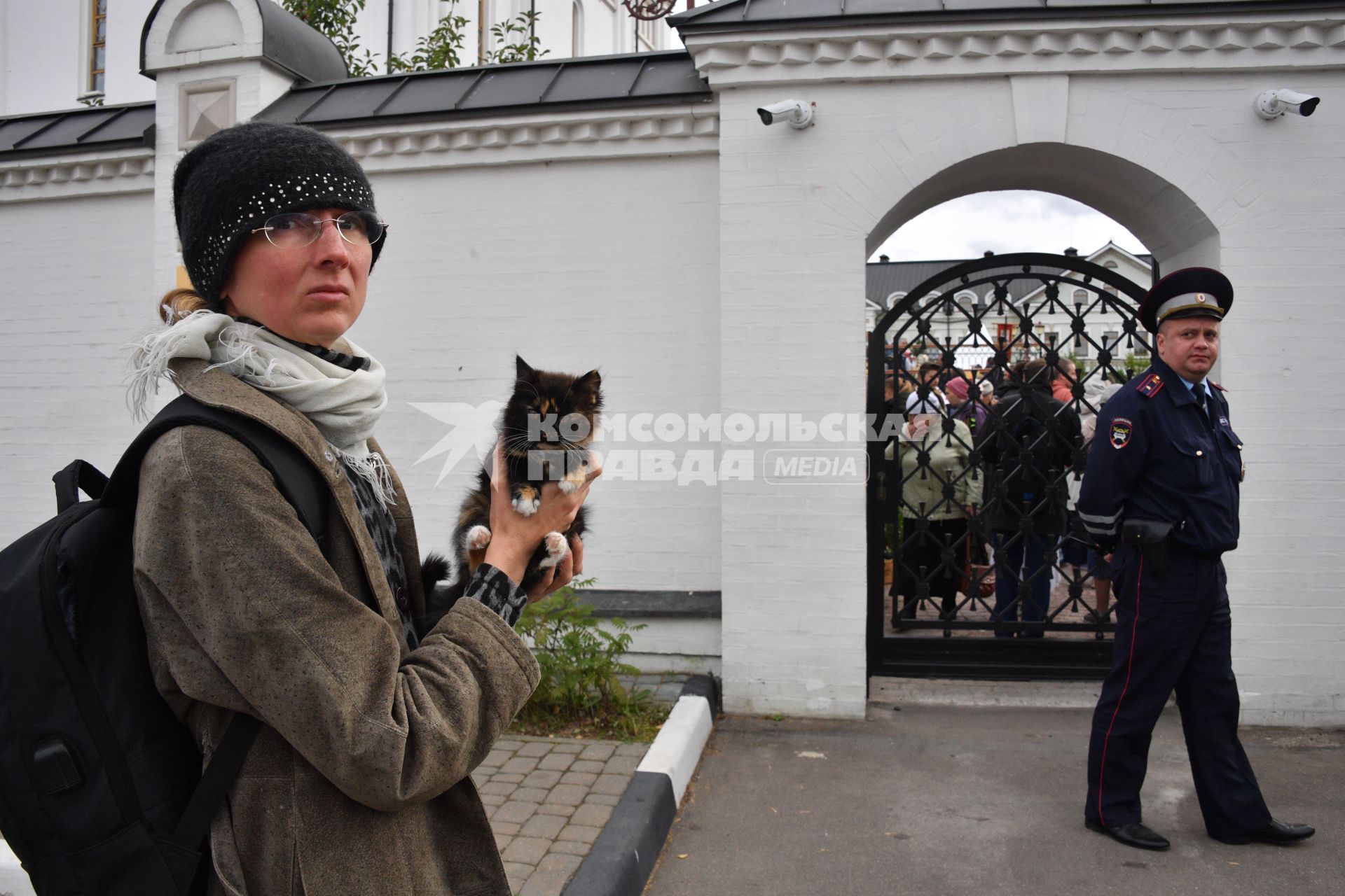 Московская область.  Участники VIII Елисаветинского крестного хода из села Ильинское в село Усово, посвященного 155-летию со дня рождения святой преподобной мученицы Великой княгини Елисаветы Федоровны.