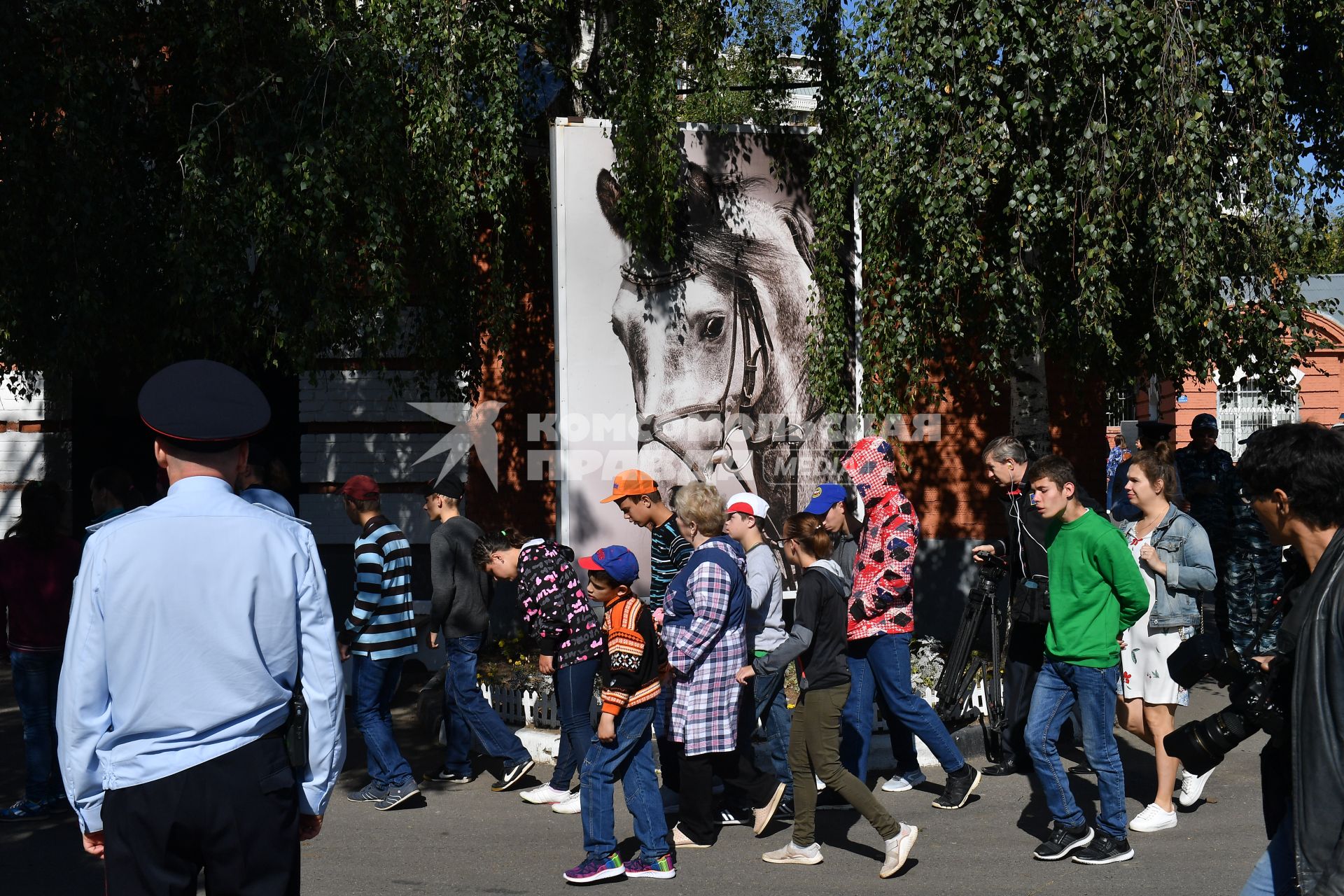 Москва. На конной базе МВД.